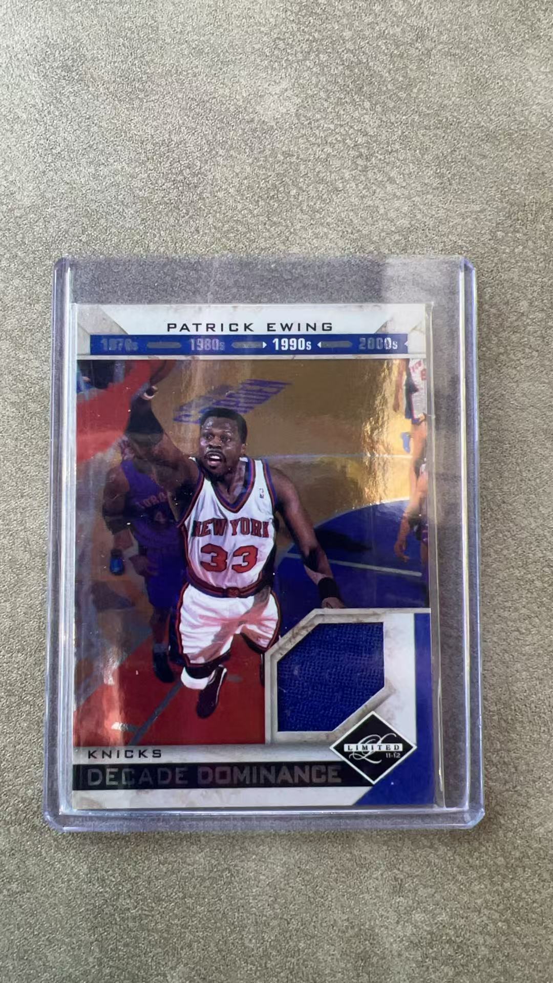 6541【330球星卡实体店代卖】2012 帕尼尼 Limited 雷米特 帕特里克 尤因 Patrick Ewing 尼克斯 传奇 46/99编 球衣实物 落场 仅顺丰寄付(UK23)