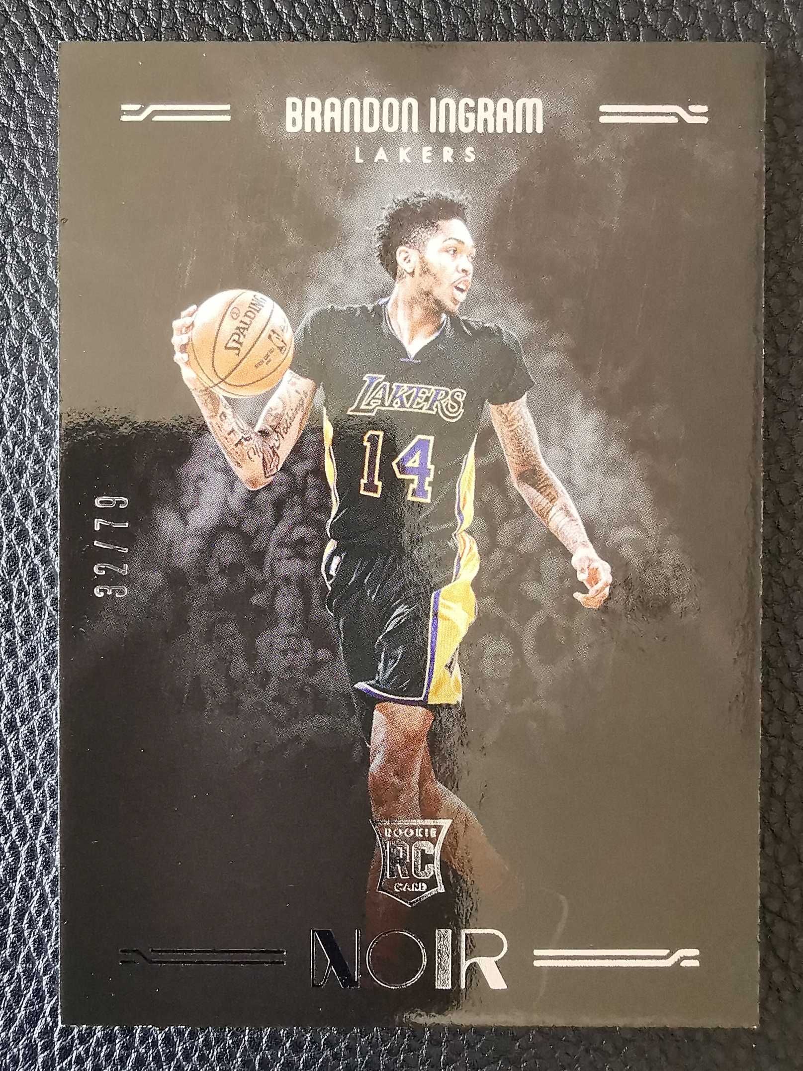 2016 17 Panini Noir Brandon Ingram Rc 【金矿卡社】诺尔 Base 湖人新秀 布兰登英格拉姆 莺歌 32