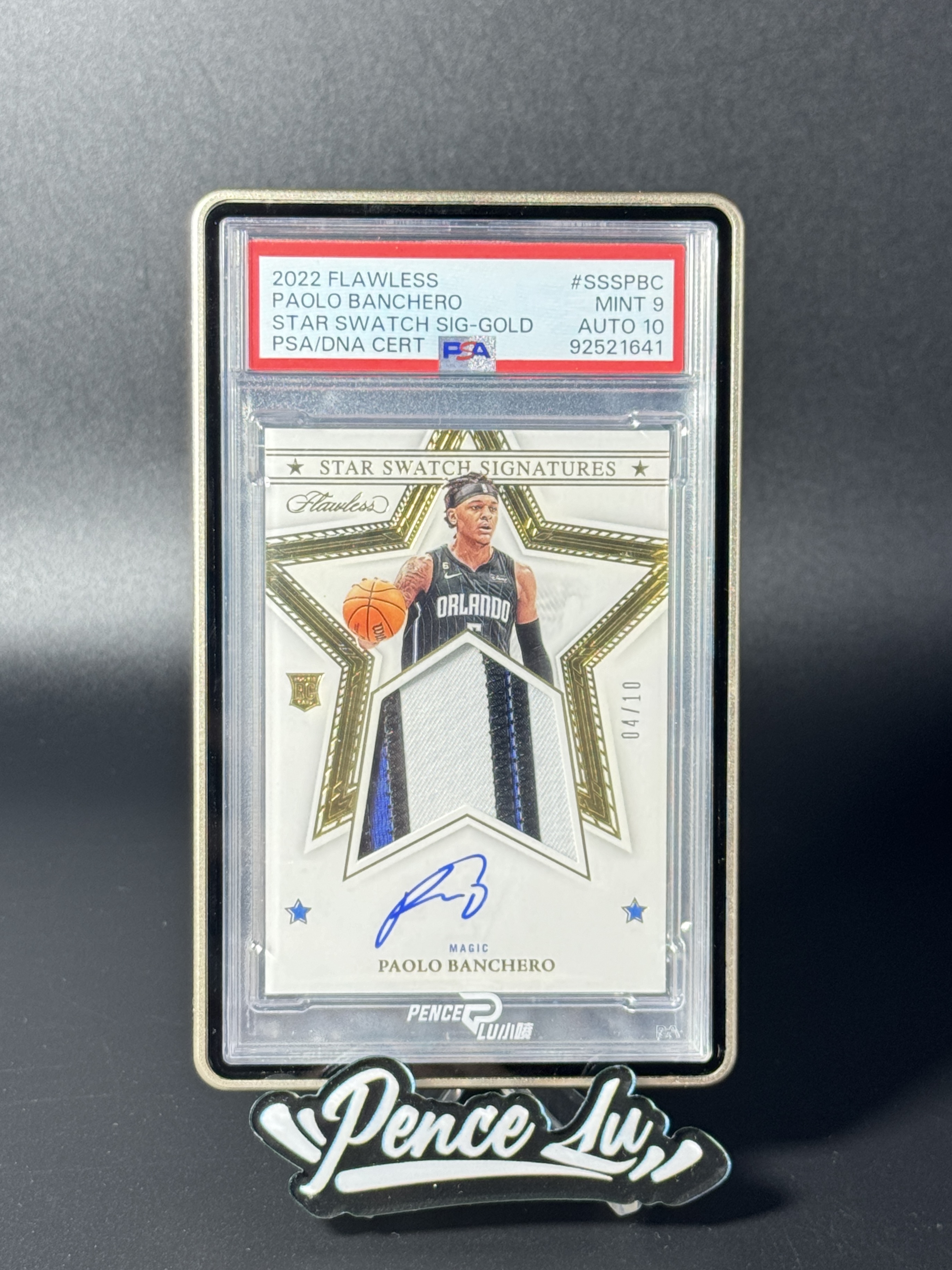 【噴子拍賣】2022-23 panini flawless Paolo Banchero 手提 奧蘭多魔術 班凱羅 班切羅 新秀 SS 大窗 patch 簽字 10編 金版 RPA 卡簽 GU落場超有價 PSA9/10 送訂制殼 奧加之神