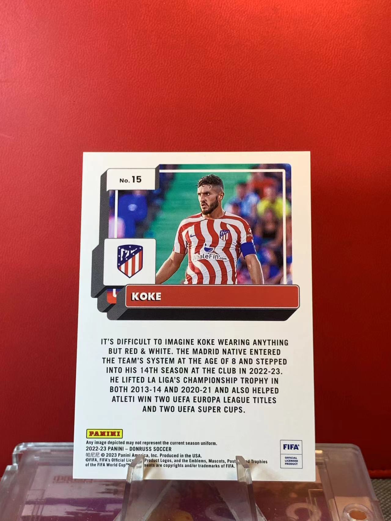 (詹叔代拍) PANINI 2022-23 DONRUSS KOKE 科克 83/99编 FIFA 马竞 西班牙 OPTIC PRIZM材质 顺丰寄付 泰山