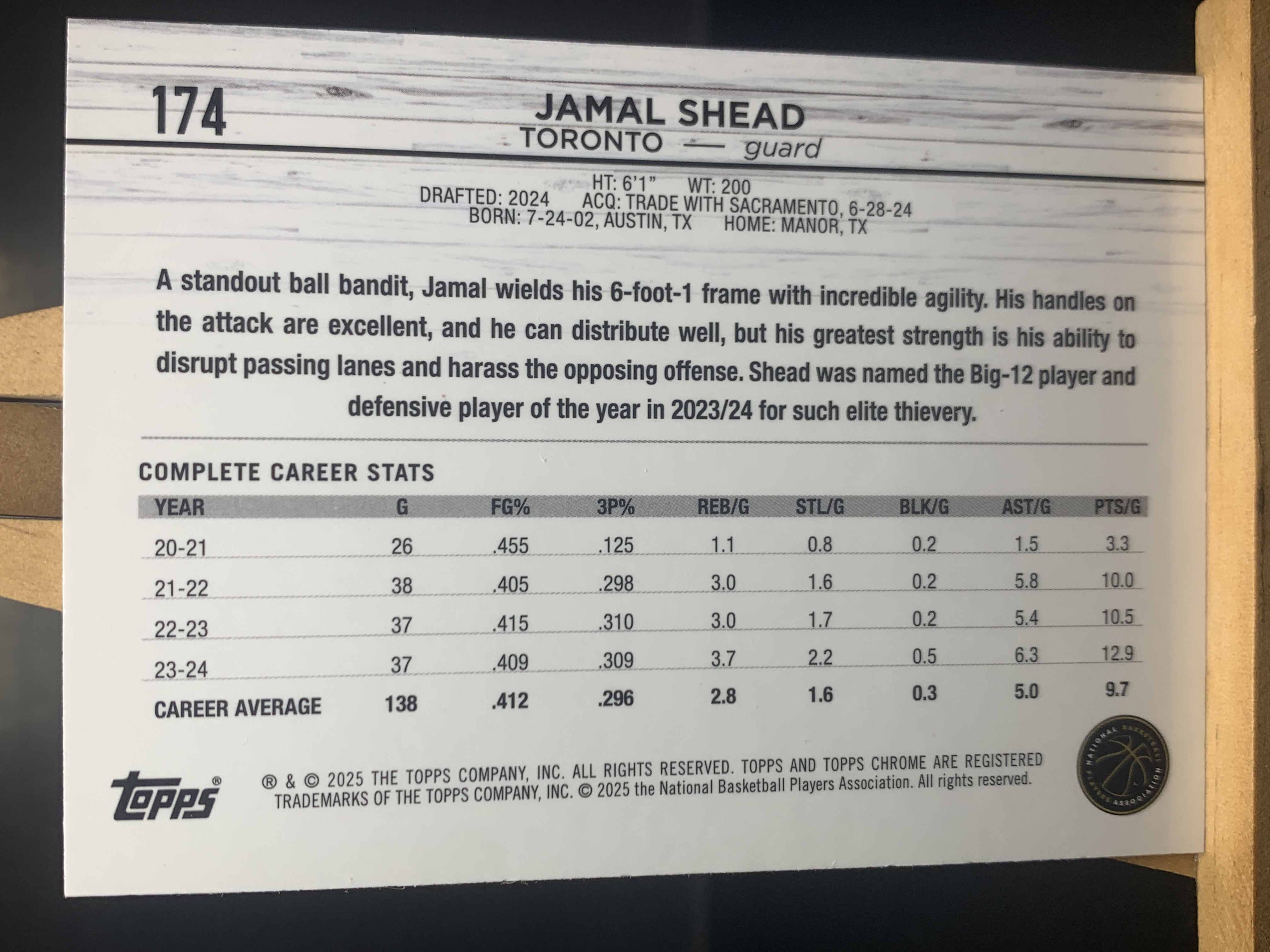 (S4) 2025 TOPPS 折射 新秀RC 贾马尔 谢德 近期大热球星 收藏必备 卡品如图 ! ! !