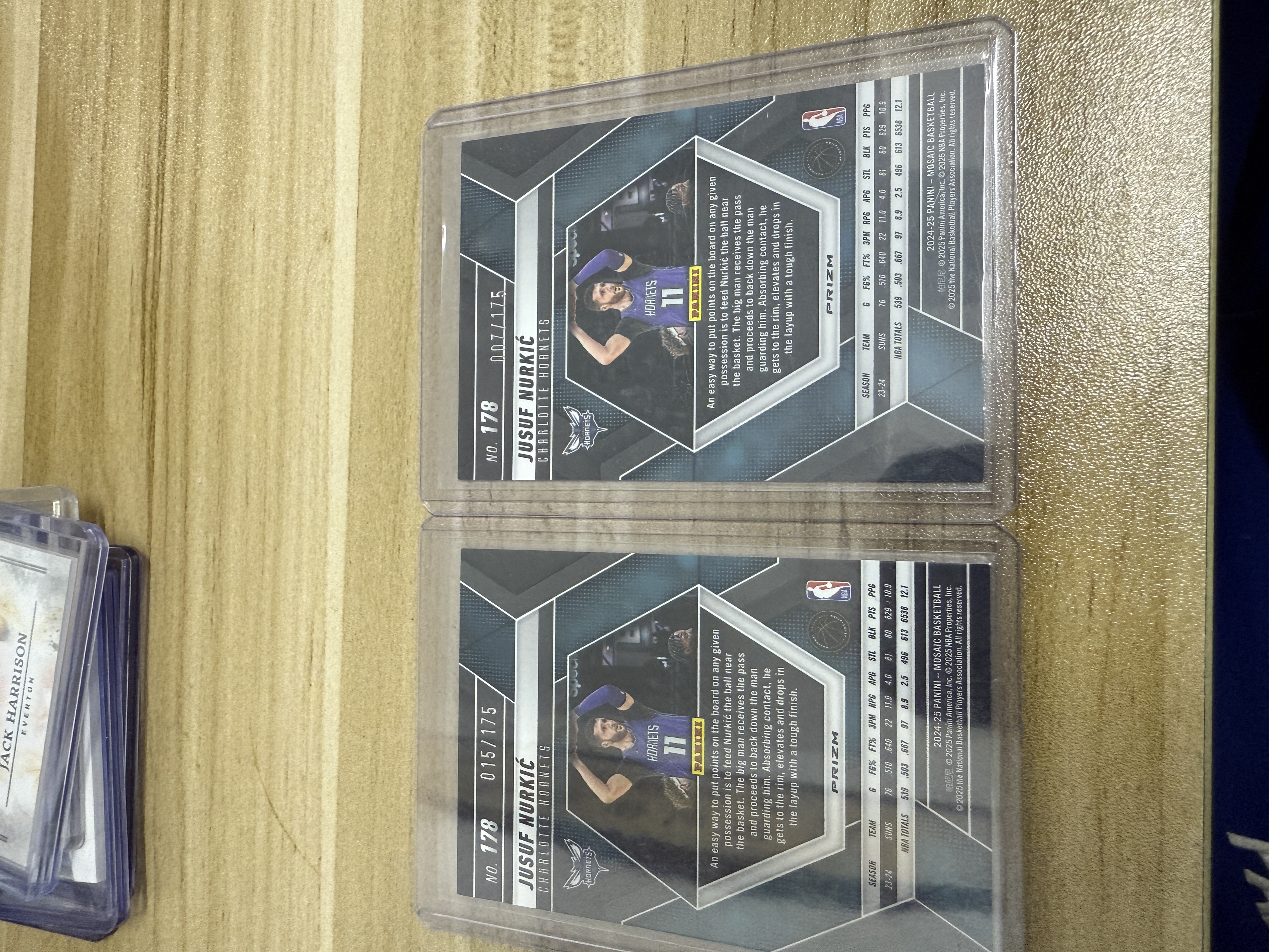 2024-25 Panini Mosaic Jusuf Nurkic 努尔基奇 175编 粉折粉马赛克折平行 彩虹套必备 掘金太阳黄蜂 两张打包 只发默认请看描述【KK】