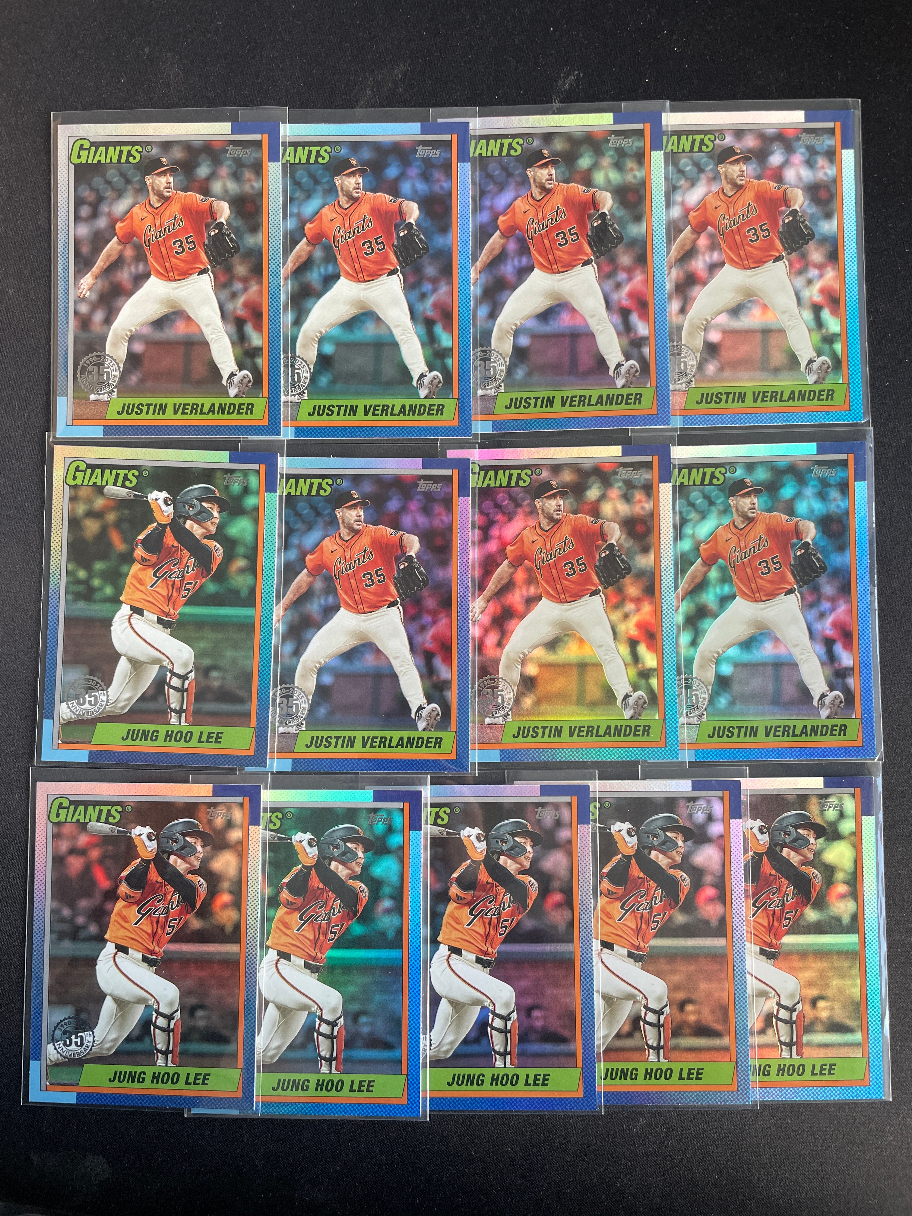 【南昌NOVA】2025 Topps MLB 棒球 巨人 韦兰德 李政厚 折射 35Th 复古 特卡 打包 Z18bobo