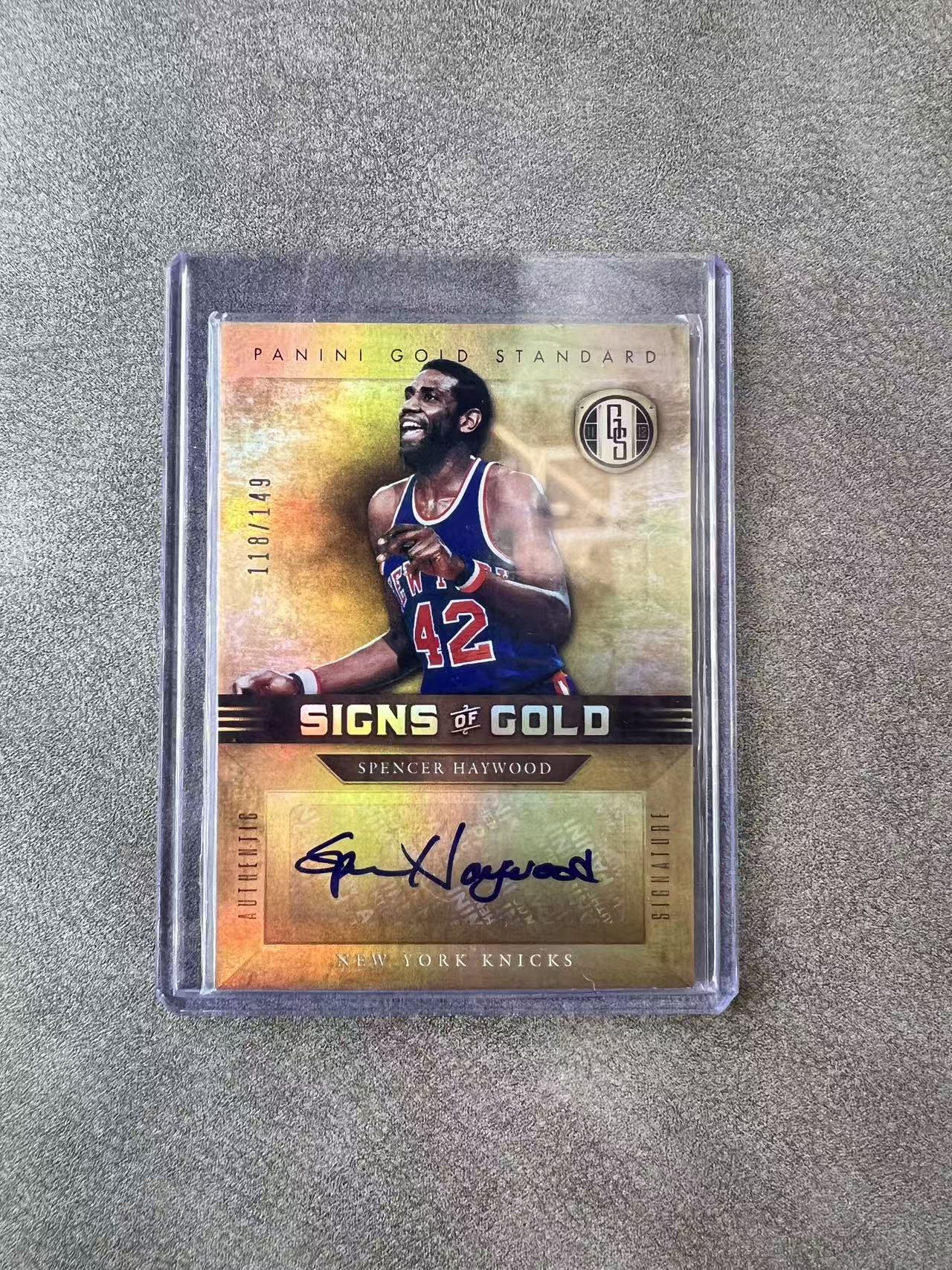6611【330球星卡实体店代卖】panini 11-12 金砖 斯潘塞海伍德(Spencer Haywood)签字 AUTO 118/149编 仅顺丰寄付 (UK23)