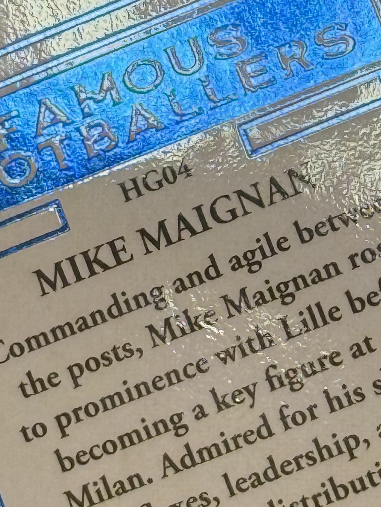 2026 Futera Unique Mike Maignan 【傲来拍卖】法国 迈克 迈尼昂 门将 Hertige 遗产特卡 蓝平行 19编 低编 卡品如图 cqfl