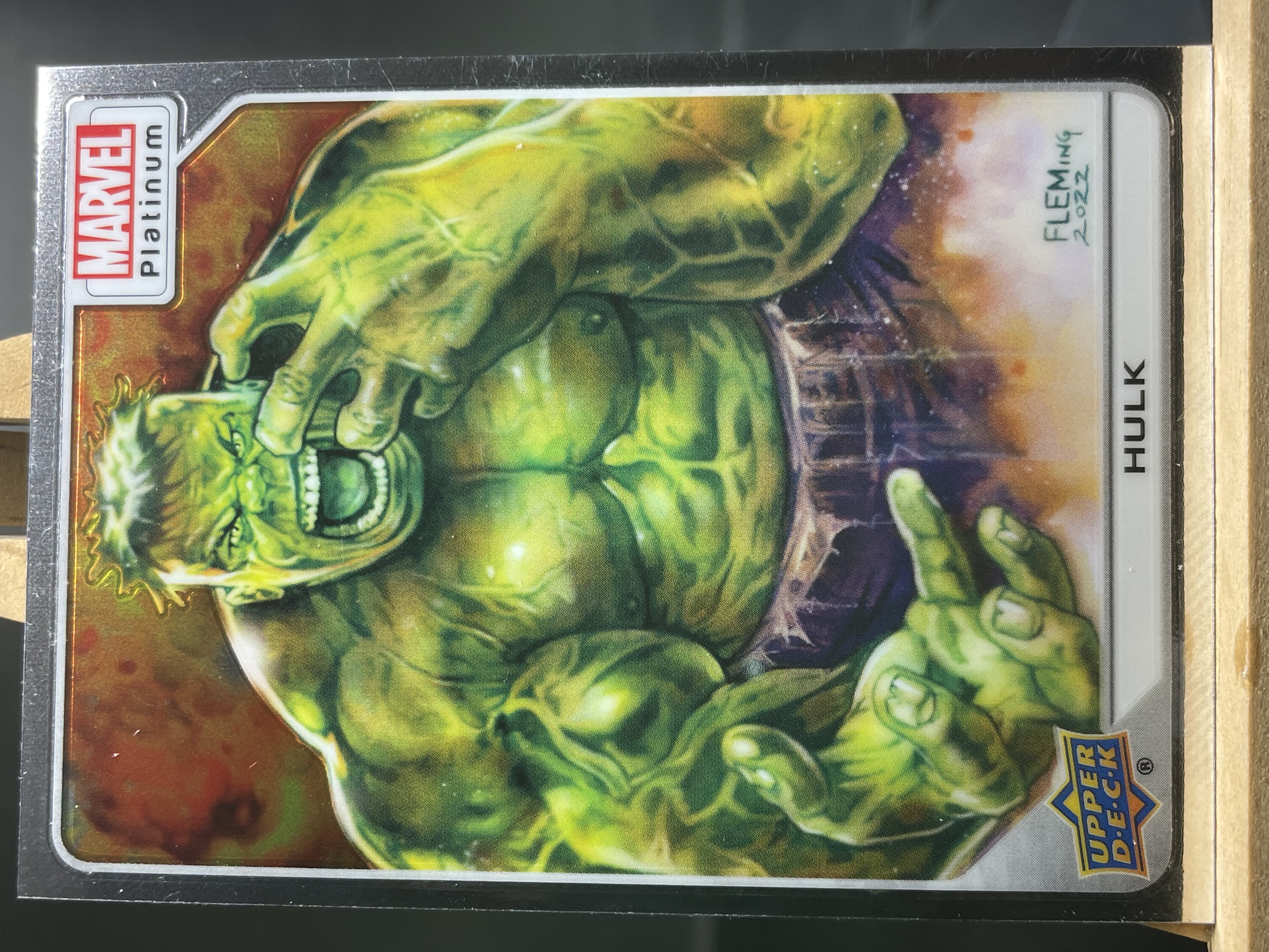 (A7) 2022 UPPER DECK 漫威 BASE 绿巨人 浩克 实卡好看 收藏凑套必备 卡品如图 !!!