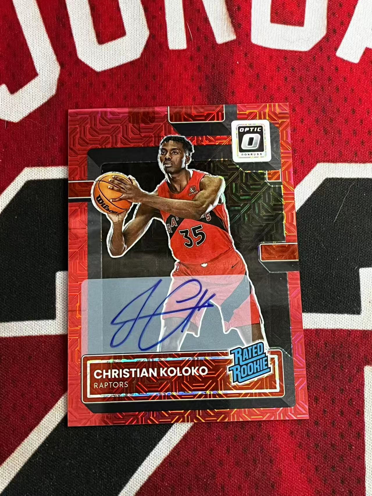 【接寄拍】2022-23 PANINI DONRUSS OPTIC 杜蕾斯系列 猛龙 新秀RC 克里斯蒂安科洛科 科洛克 签字卡 卡签 新秀签 红MOJO折 折射 专收凑套必备【烂臭嘴拍卖】