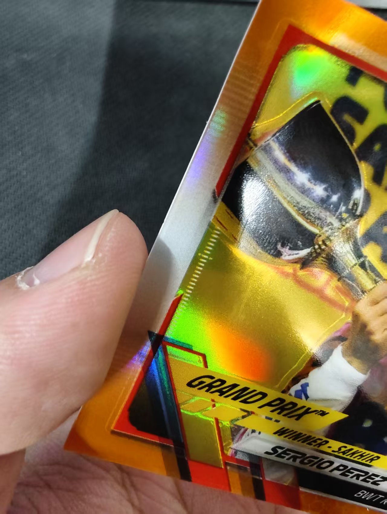 【汽水拍卖】2021 Topps Racing F1 Sergio Perez 塞尔吉奥 佩雷兹 橙折 划痕 边角瑕疵 #153