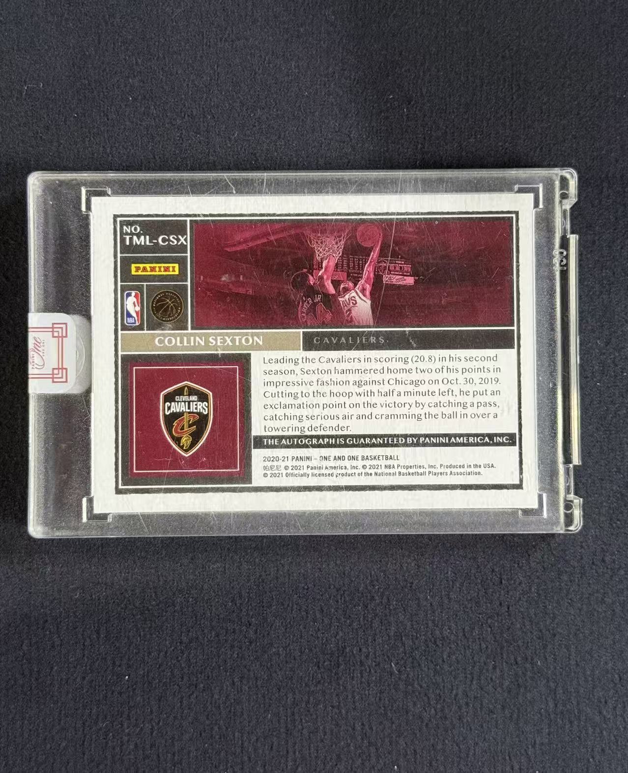 2020-21 Panini One and One Collin Sexton 【未定义潮】科林 塞克斯顿 ONE 时刻 银平行 金笔签 卡签 骑士 /99编 卡品如图 A01