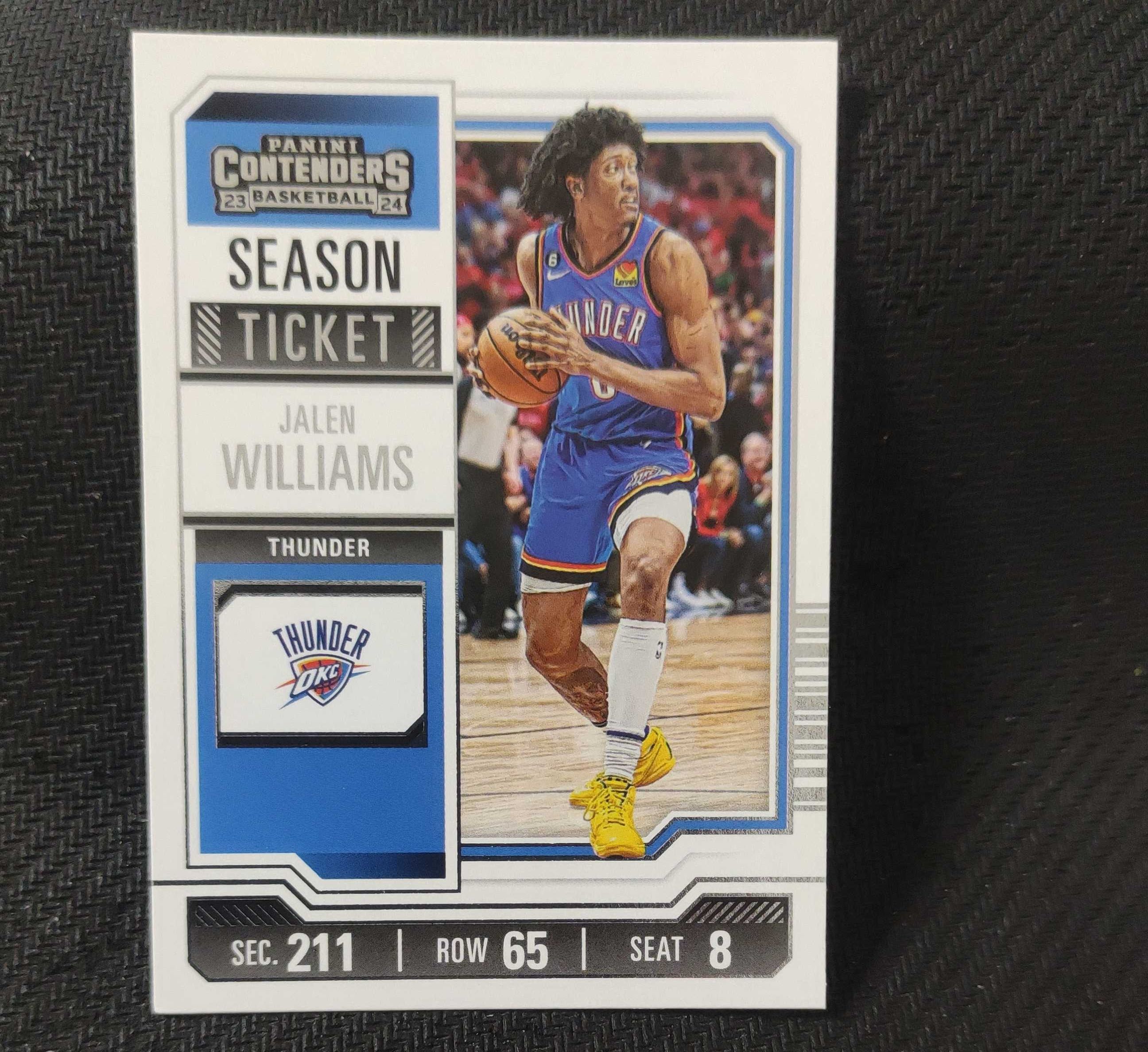 2023-24 Panini Contenders Jalen Williams 杰伦 威廉姆斯 雷霆队 no.67 凑套必备 可累计 回收球星卡