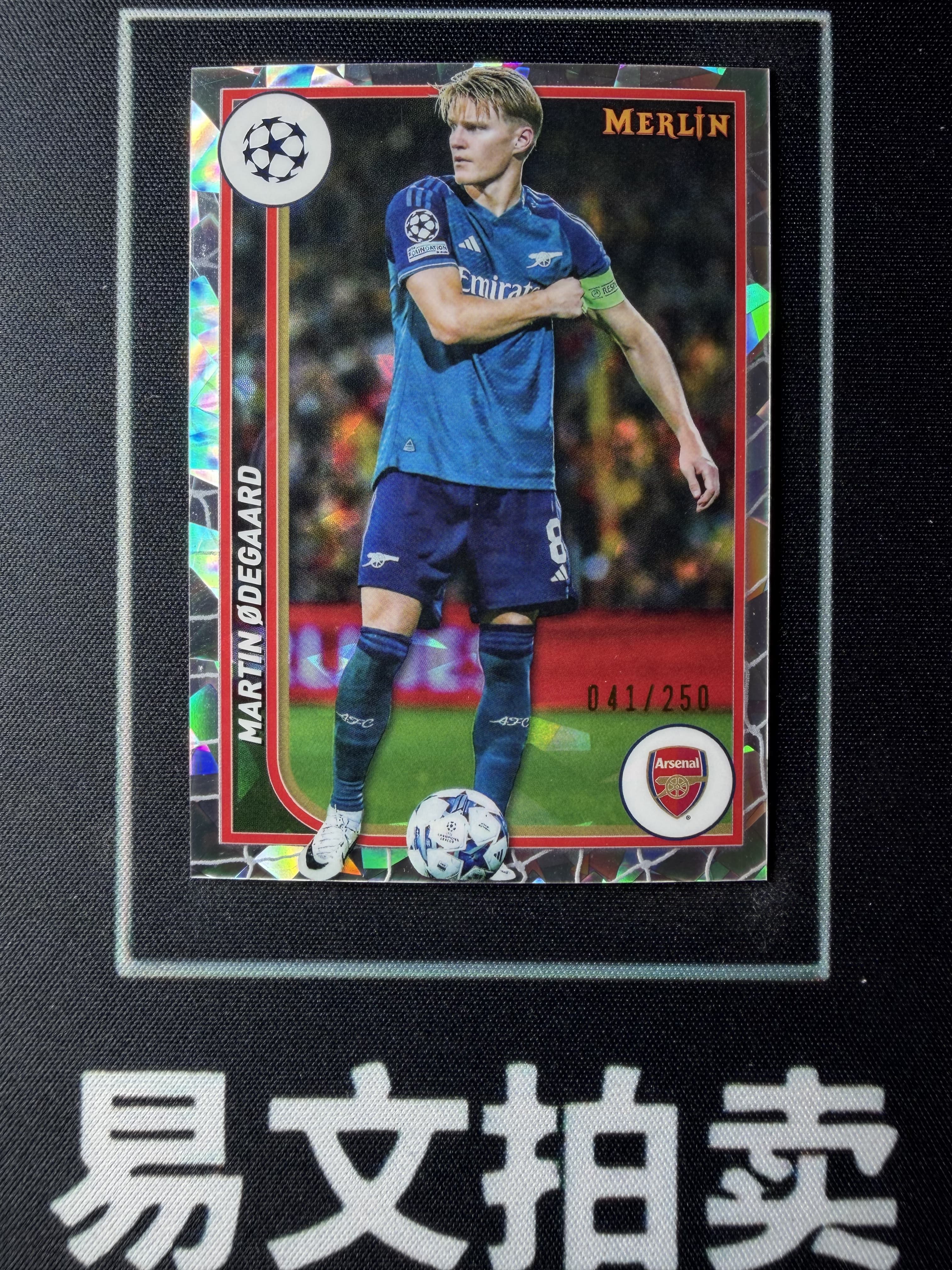 【易文拍卖 超级回款】2023-24 Topps Merlin 梅林 欧冠 MARTIN ODEGAARD 阿森纳 挪威 厄德高 041/250编 #卡痴