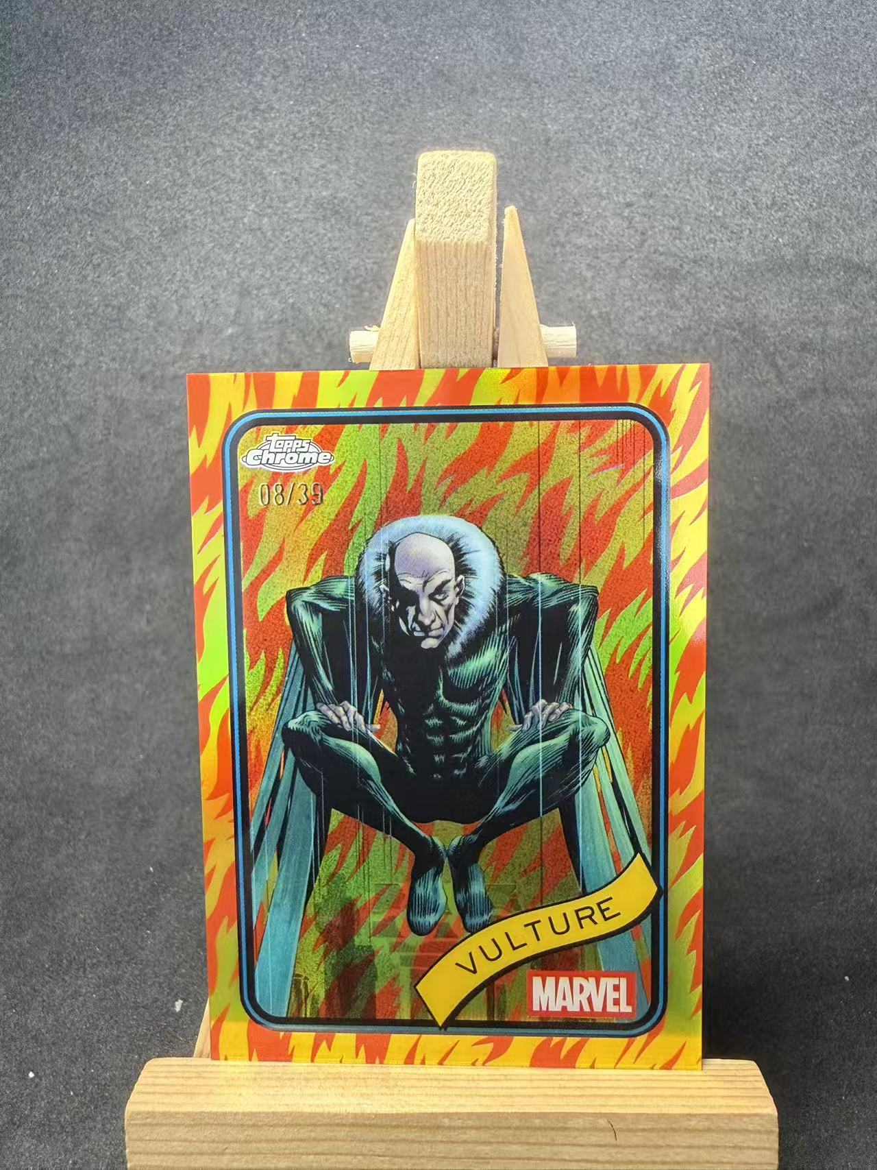 2025 Topps Chrome vulture 漫威 蜘蛛侠 秃鹫 折射 /39编 默认瑕疵 介意勿拍 添