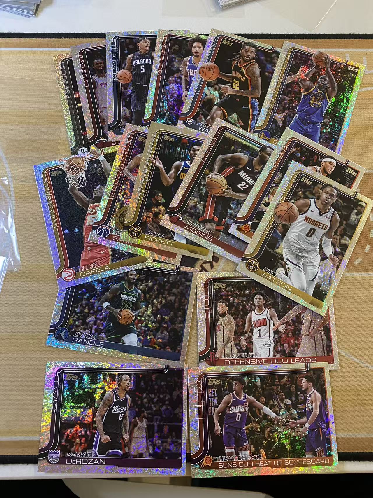 撸卡厮 Lukas 2025 topps 维金斯 格林 卡森 华莱士 爱德华兹 银点点折 打包(nq)