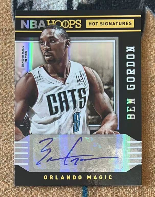 2014-15 Panini Hoops Ben Gordon 【承接代卖】本 戈登 魔术队 签字 贴签「12.06月下」