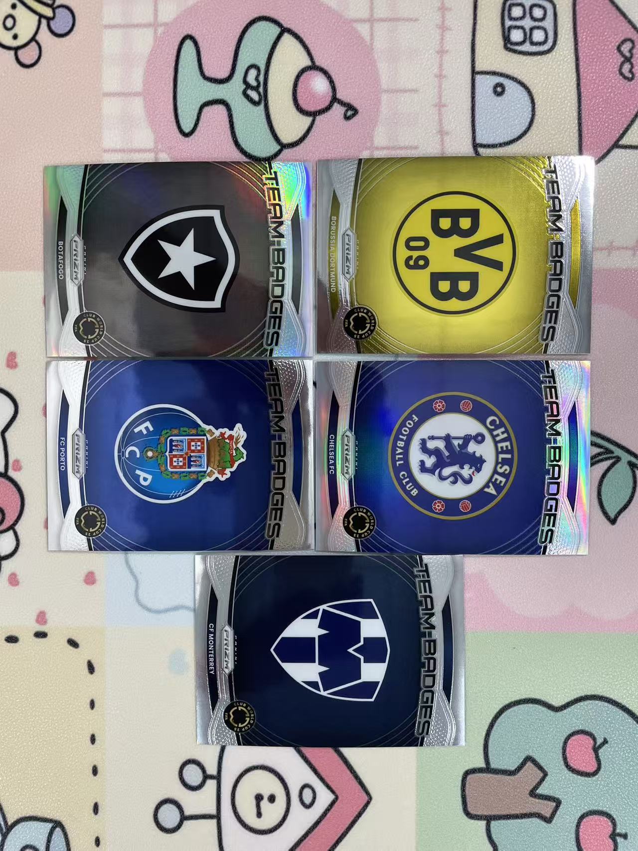 2025 Panini Prizm FIFA Club World Cup 世俱杯Pz 切尔西 多特蒙德 队徽 队标 银折 特卡 lot 打包一图 不保卡品【猴哥】