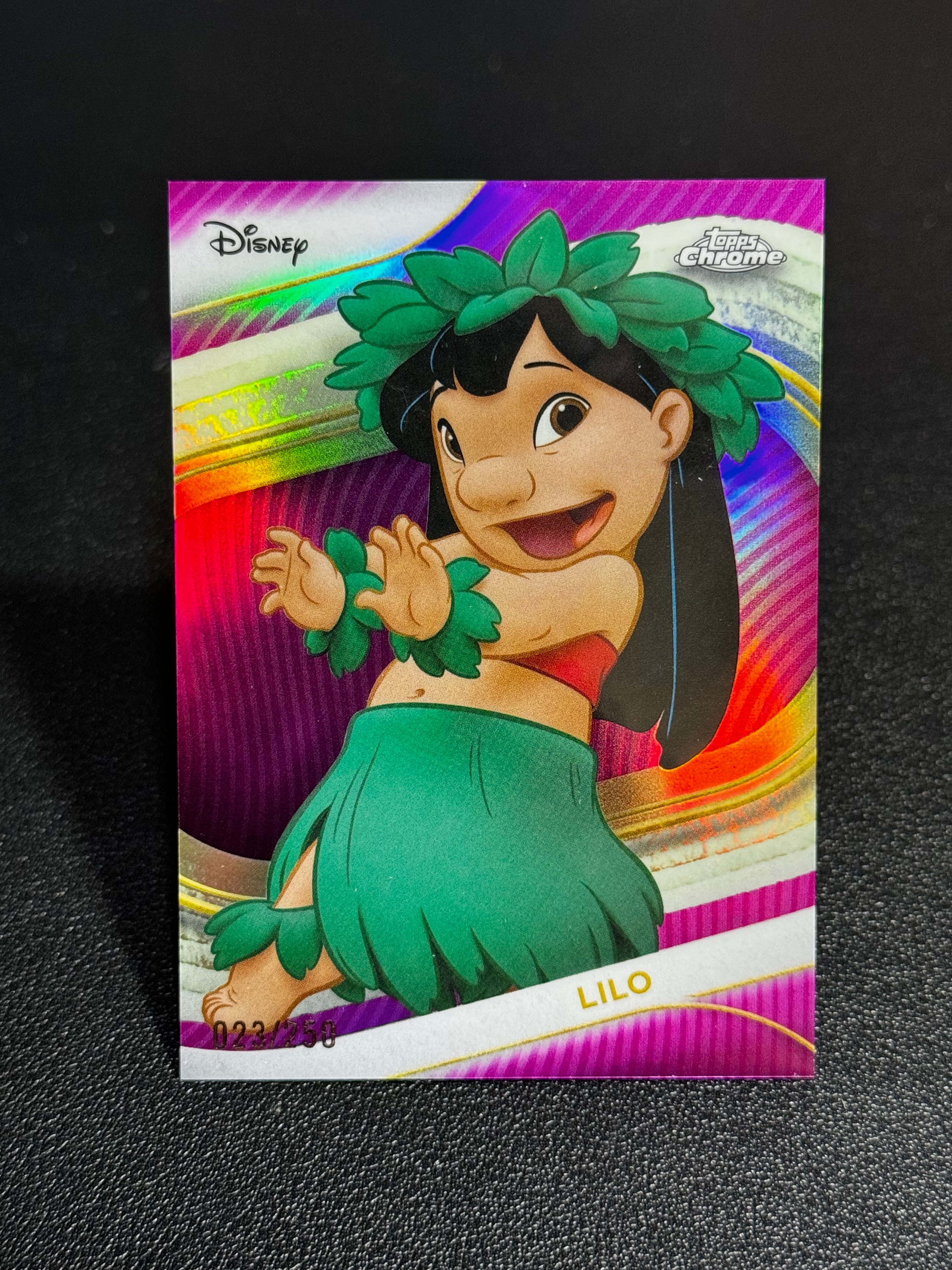 2025 Topps Disney Chrome TC 迪士尼 Hobby 粉折 250编 莉萝 Lilo #199 LWDG