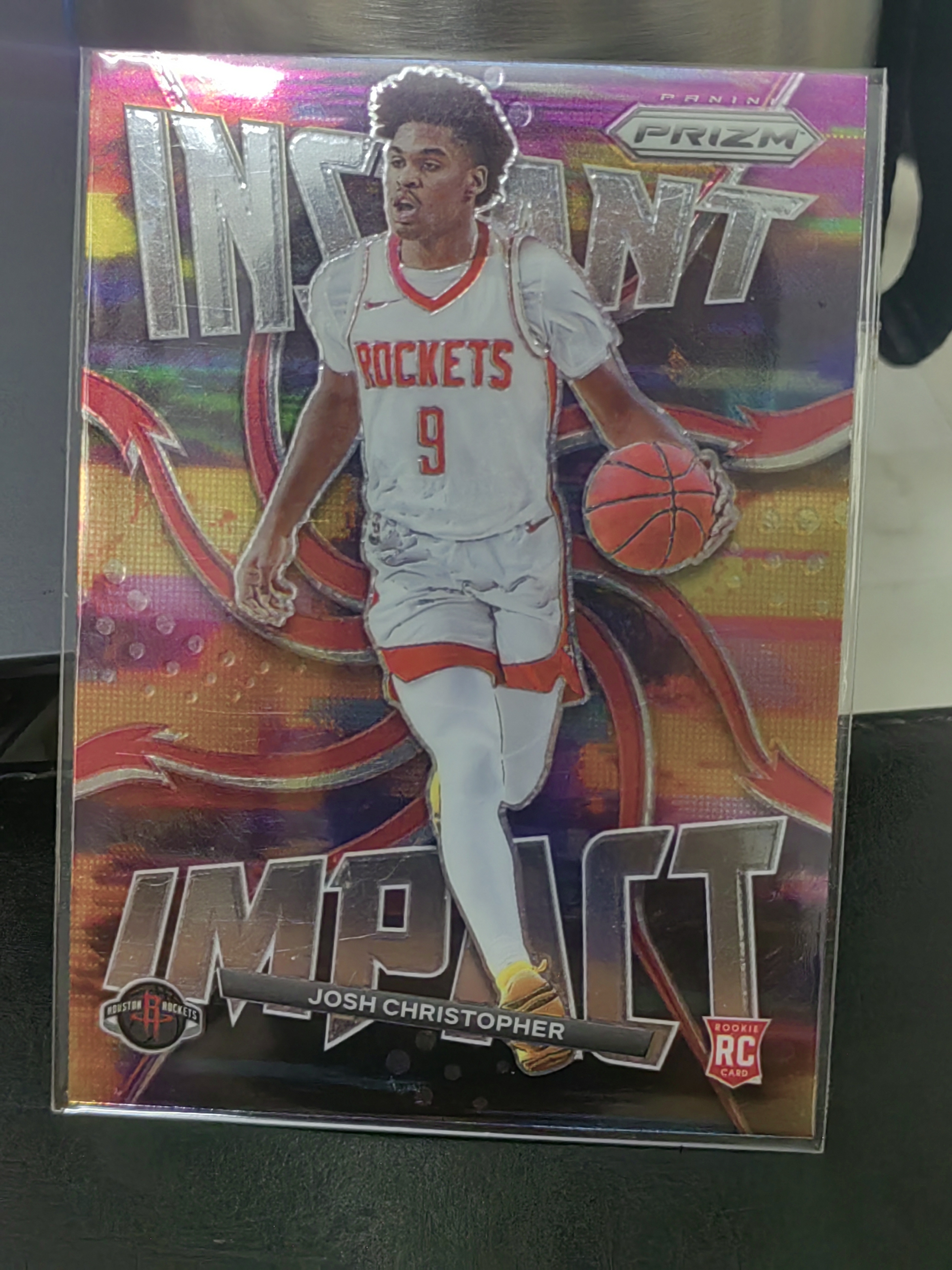 2021-22 Panini Prizm Josh Christopher RC PZ 新秀 约什 克里斯托弗 火箭 特卡 INSTANT IMPACT 即时影响 篮 白边白角 不保卡品 卡品如图