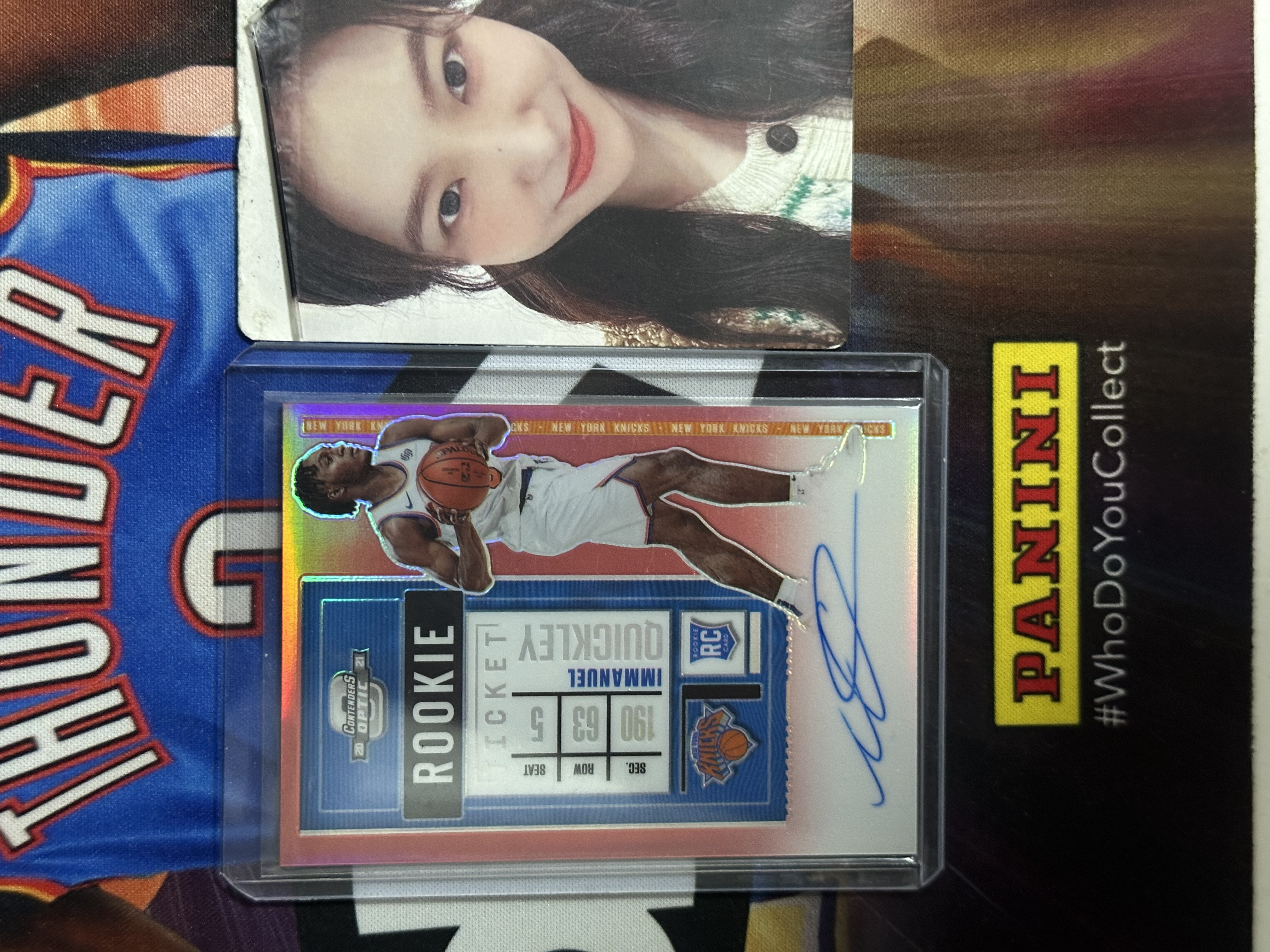 2020-21 Panini Contenders Optic Immanuel Quickley RC 【小猪包代卖】尼克斯 新秀 奎克利 149编 球票 签字 卡签 镜面 红折 巴恩斯