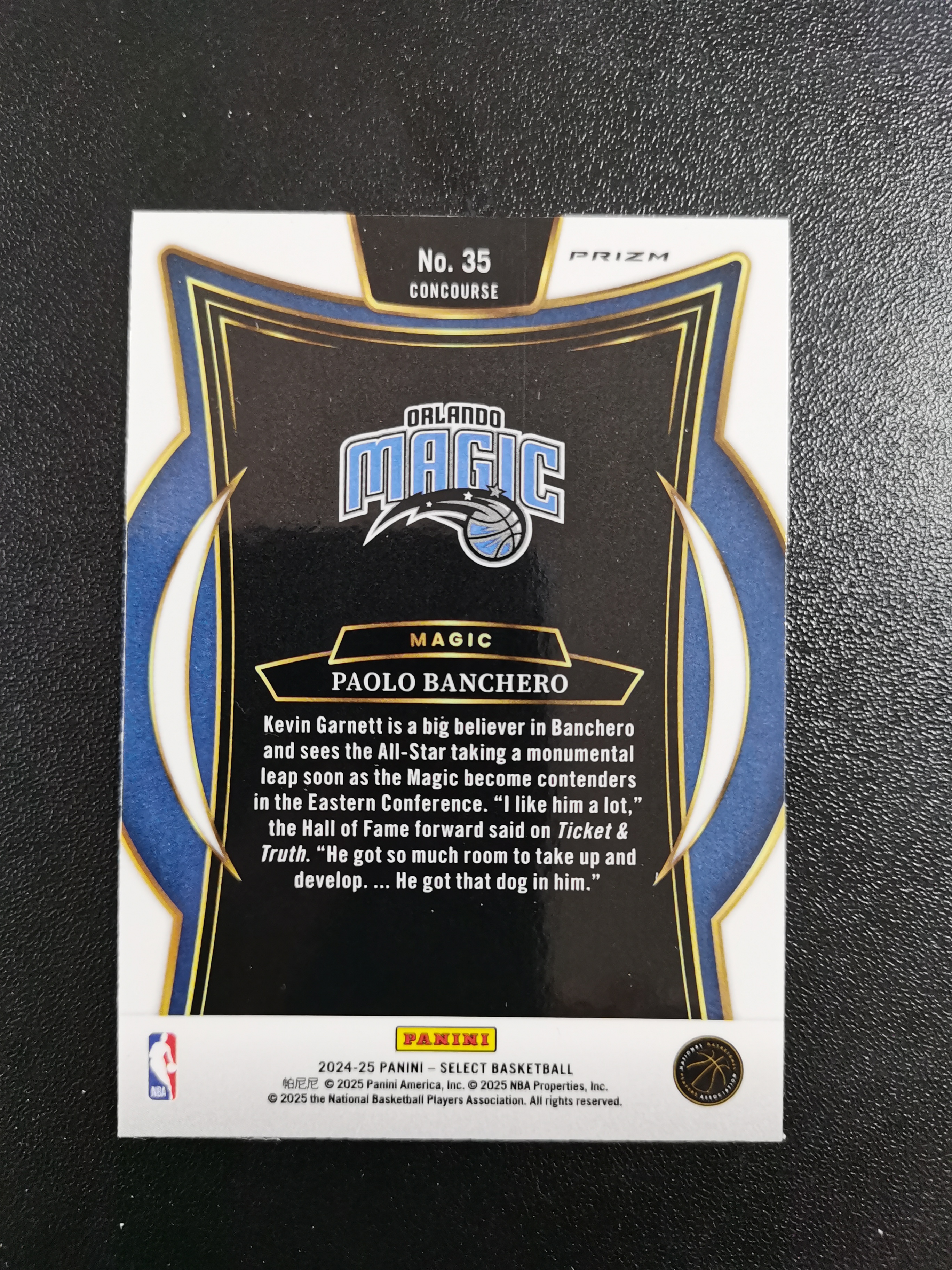 2024-25 Panini Select Paolo Banchero 保罗班凯罗 魔术 红波纹折 收藏凑套 卡品如图 免费代拍(SC666)