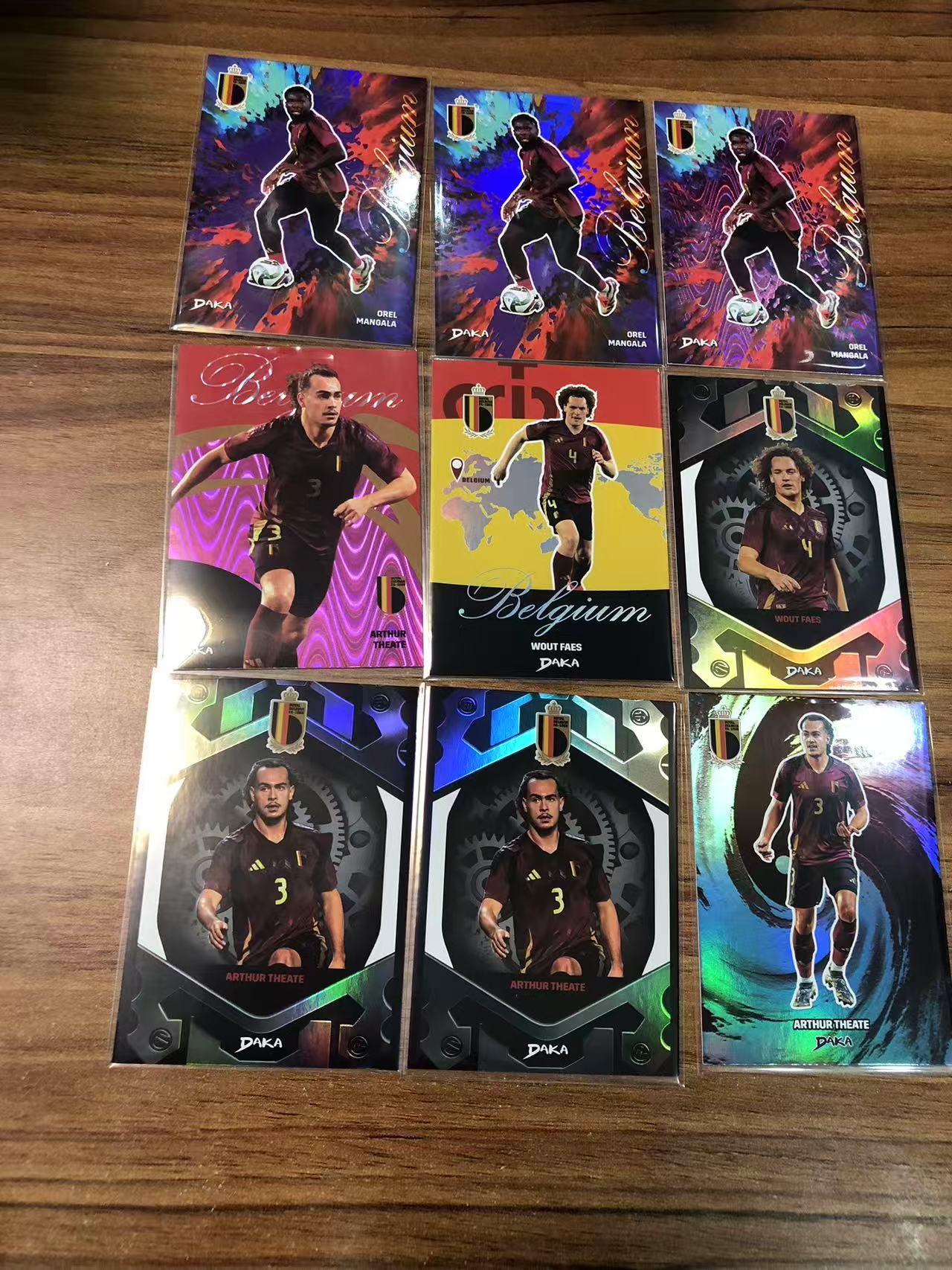 2025 DAKA JSY-10 Arthur Theate 达咖 比利时国家队盒 亚瑟 泰特 曼加拉 法埃斯 9张全部带编 打包LOT 1【ZYP代拍】R586