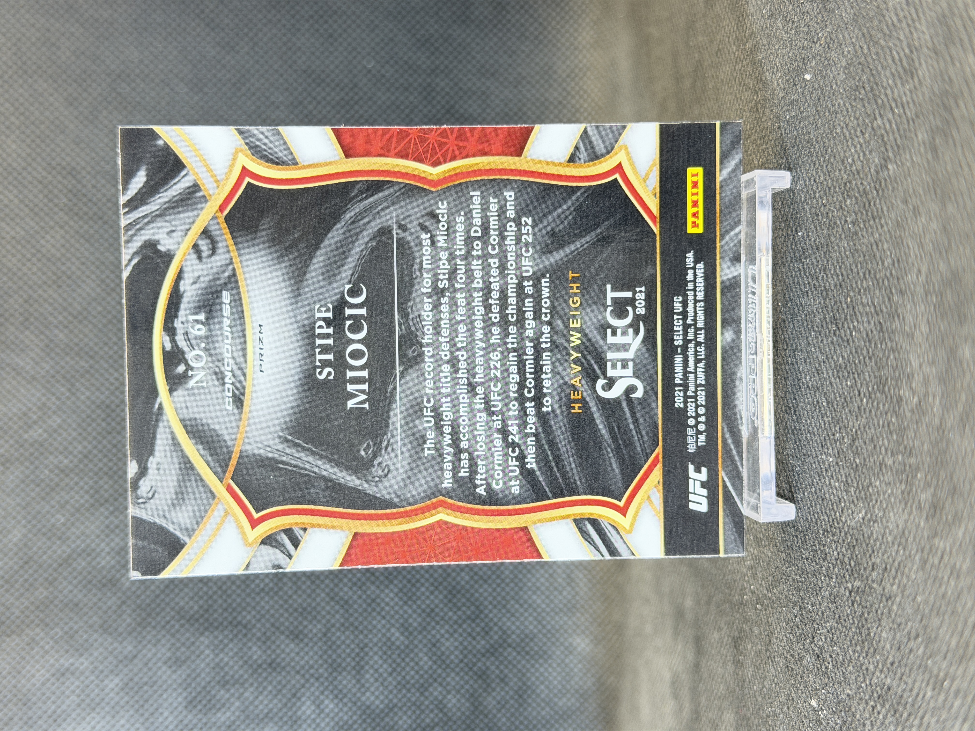 2021 Panini Select Stipe Miocic #61 斯蒂普·米欧奇 银折