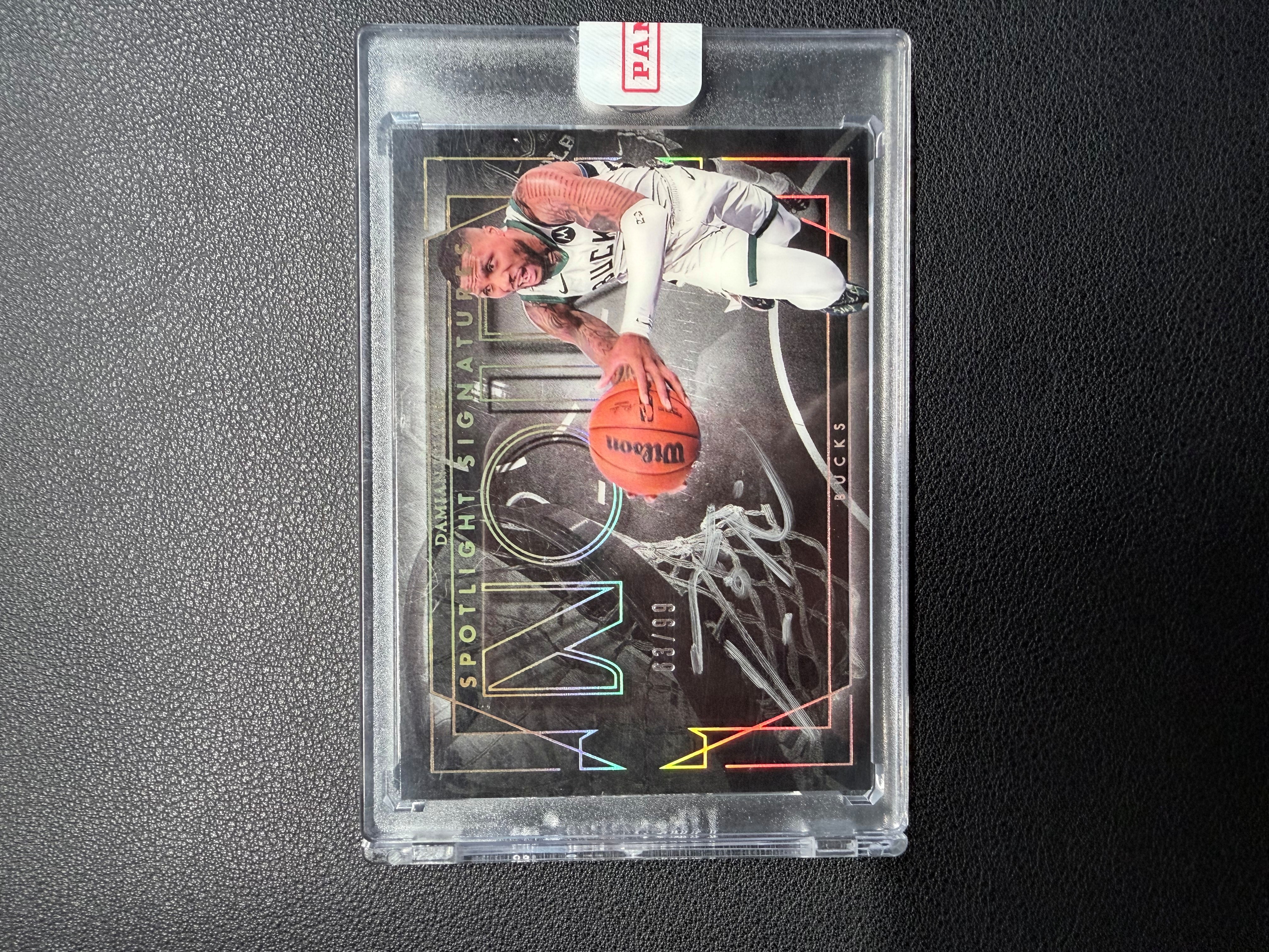 2024-25 Panini Noir Damian Lillard 达米安 利拉德 利指导 Noir 末年聚光灯 系列HIT 99编 银笔卡签 签字 单一平行 雄鹿选图 开拓者老大 选图超帅 原封砖