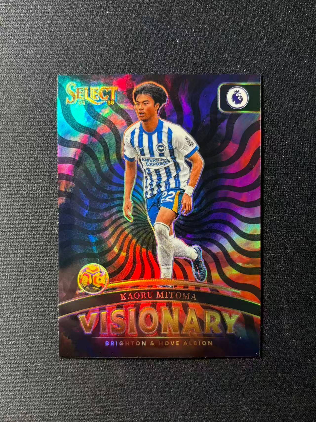 【梦卡拍卖】2024-25 Panini Select Kaoru Mitoma 英超se 三笘薰 布莱顿 Visionary 梦幻特卡 SSP 大比例 #DD# 乐哥