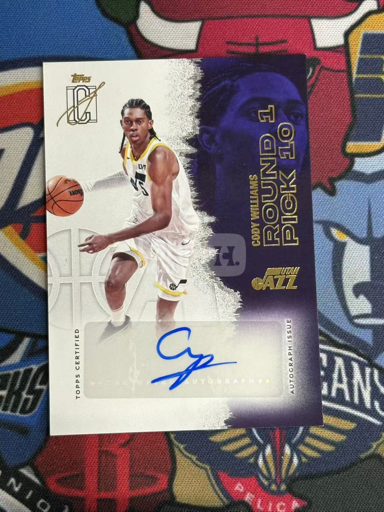 2025-26 TOPPS SIGNATURE CLASS CODY WILLIAMS 奇才 四号秀 科迪威廉姆斯 签字卡 顺位签 金版 专收凑套必备【烂臭嘴拍卖】