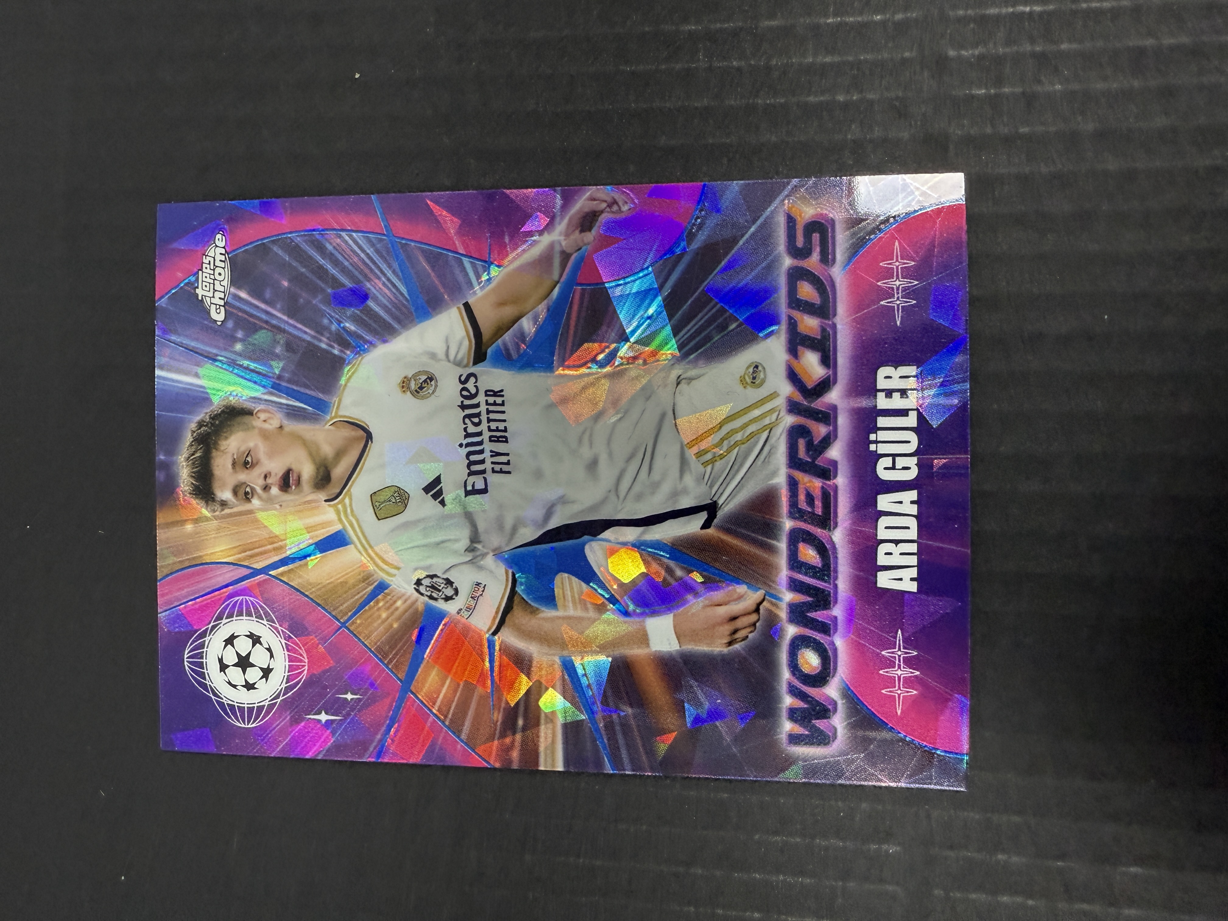 【GOAT山羊拍卖】D哥 2023-24赛季 topps chrome ucc欧战系列 居勒尔 居莱尔 蓝碎冰折新秀特卡 少见 皇马新星 品相如图