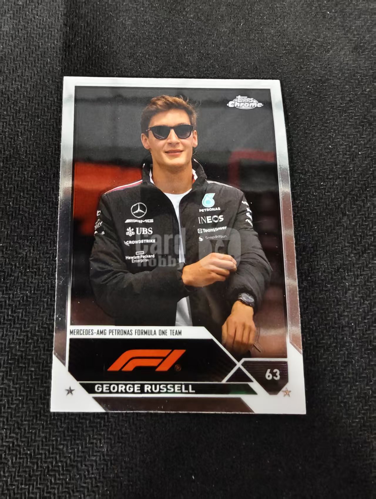 2023 Topps Chrome F1 George Russell 乔治 拉塞尔 梅赛德斯车队 划痕 边角瑕疵 #14