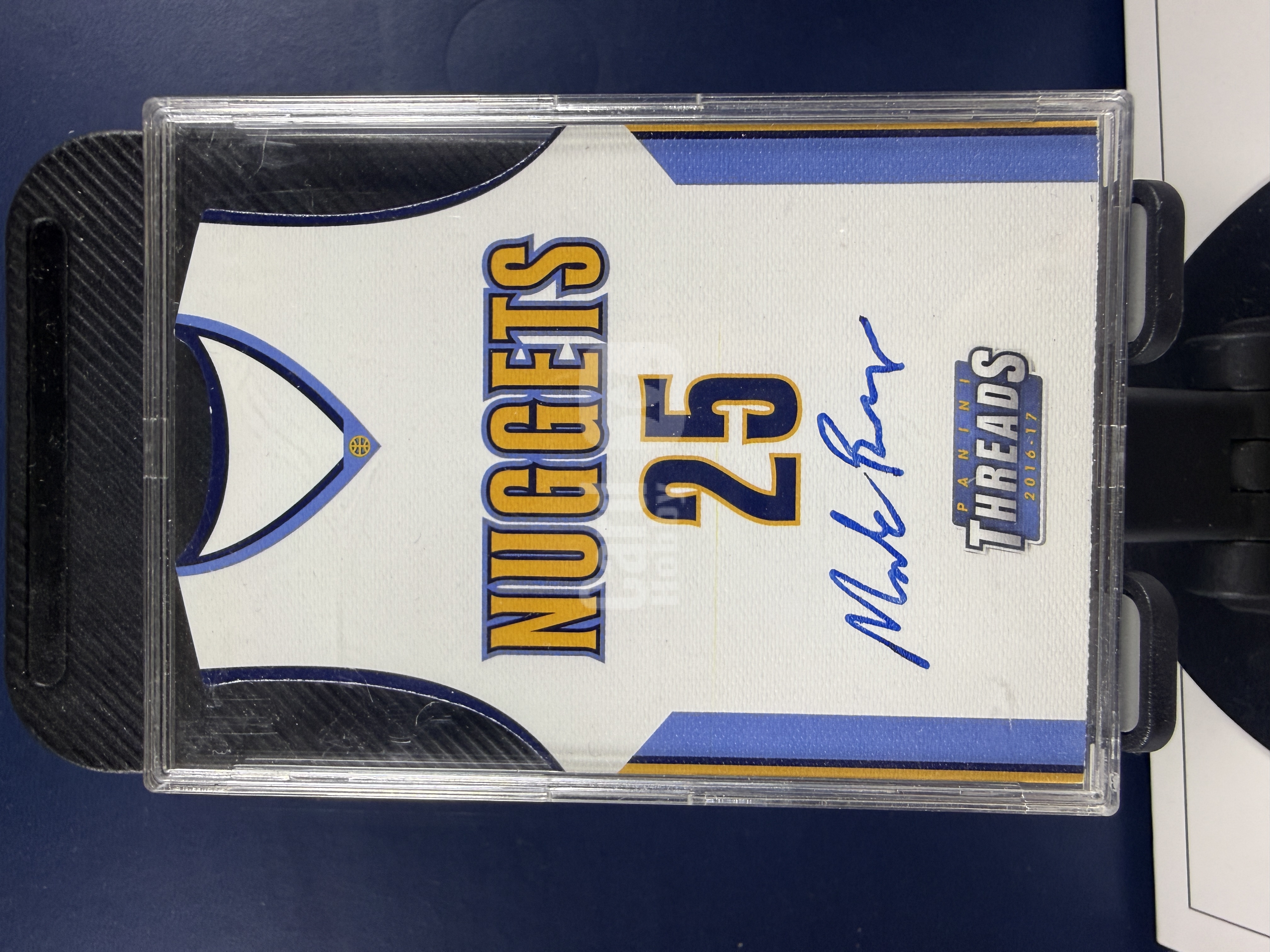 2016-17 Panini Threads Malik Beasley 小背心 掘金 马利克比斯利 签字 199编 蓝笔签 收藏必备 (沸腾)