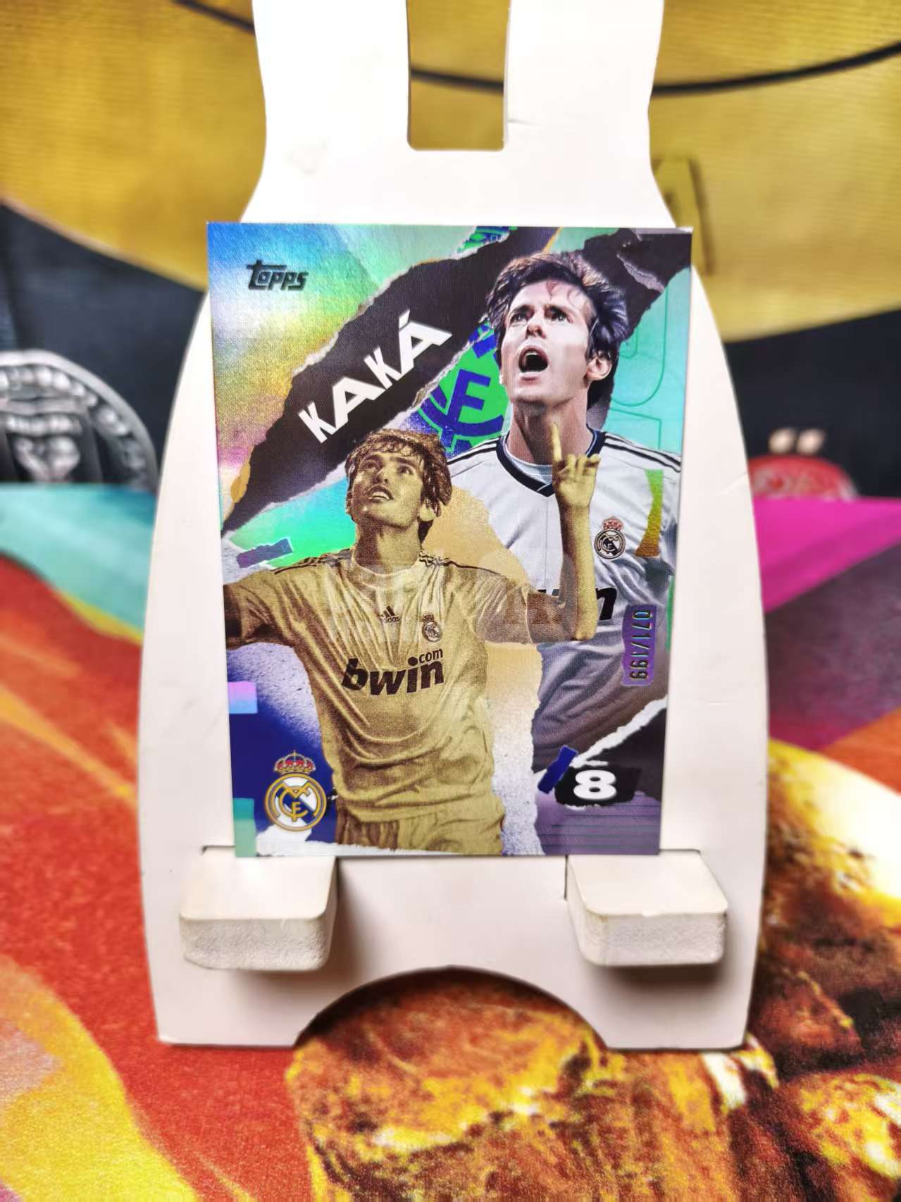2025 Topps FC KAKA 皇马队盒 卡卡 折射 199编 Goal First 目标特卡 专收必备
