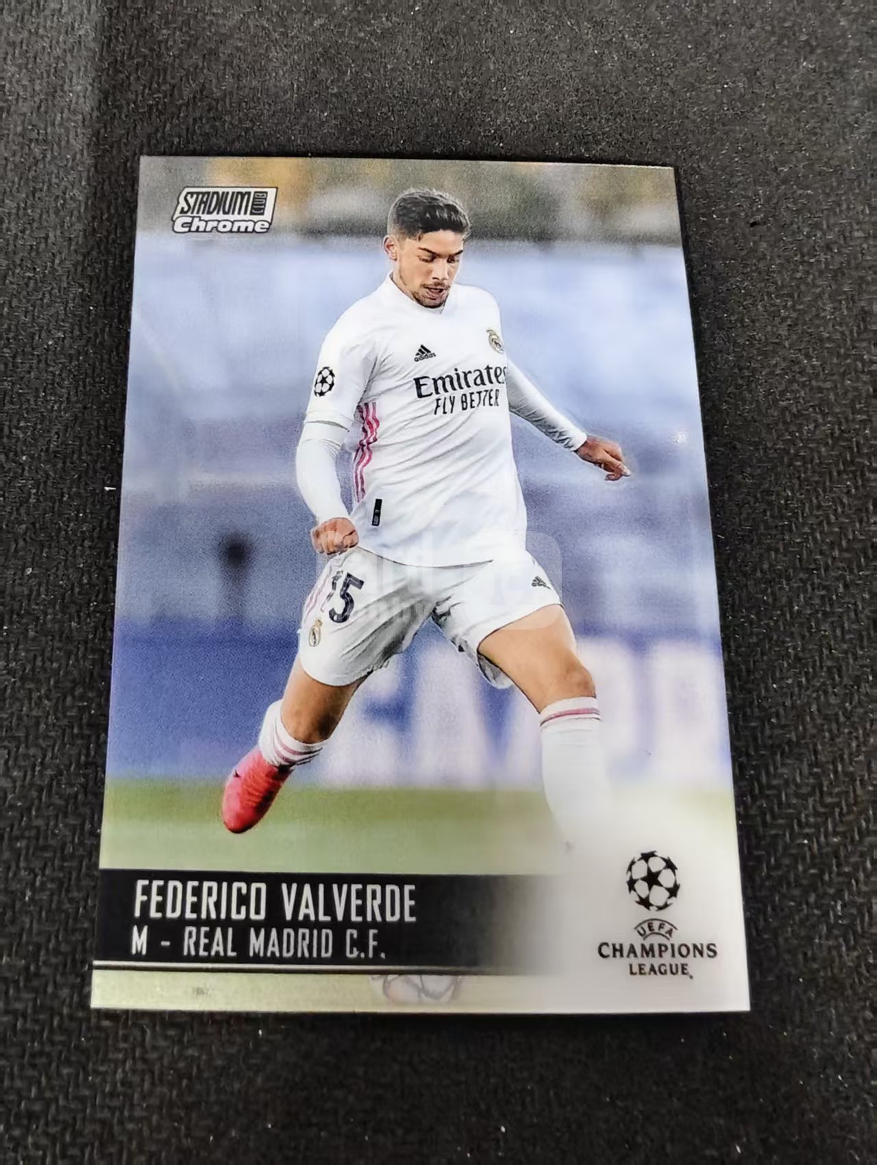 【可合并,不累计】2021 Topps Stadium Club Chrome Federico Valverde 皇马 巴尔维德 竞技场 欧冠 划痕 边角瑕疵 #87
