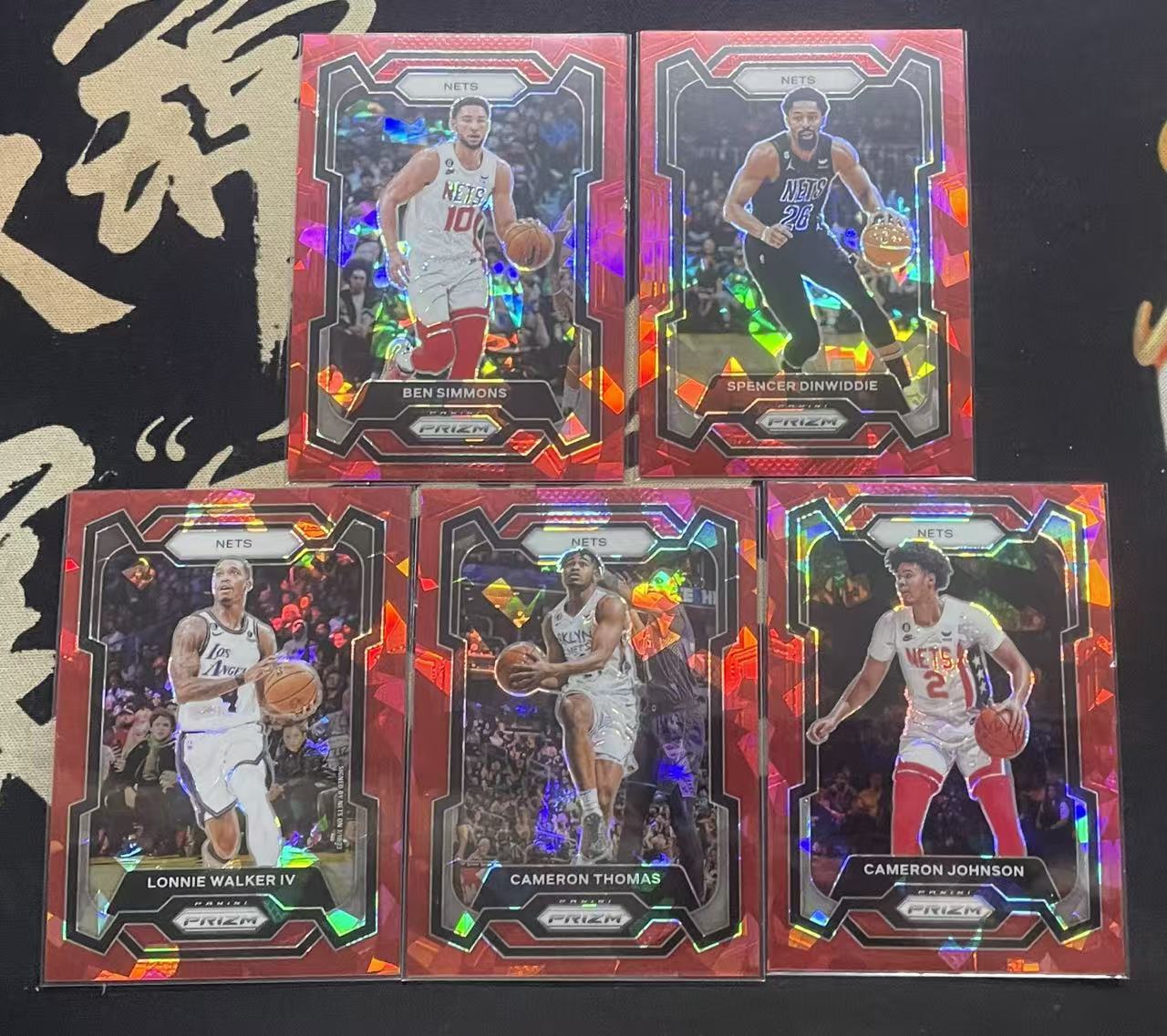 2023-24 Panini Prizm Cameron Thomas 卡梅伦·托马斯 本·西蒙斯 丁威迪 卡梅隆·约翰逊 朗尼·沃克 篮网队 红碎冰 碎冰折 折射 pz 打包 值得收藏(猴子卡社)
