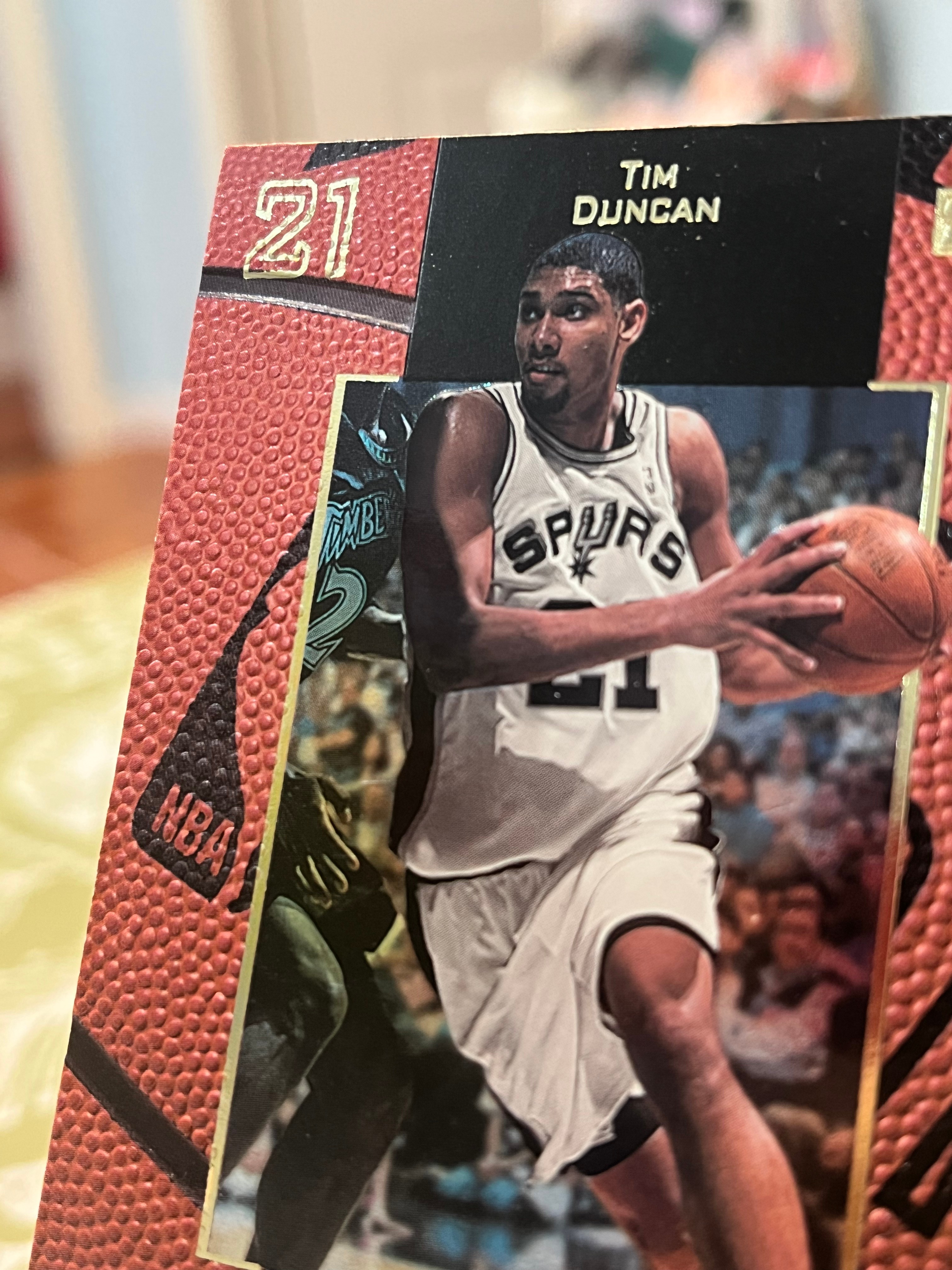 1999 Upper Deck 老卡 老特 Tim Duncan 蒂姆 邓肯 石佛 马刺【球皮卡面 凹凸质感 OVATION】【边角瑕疵如图 介意勿拍】#1022
