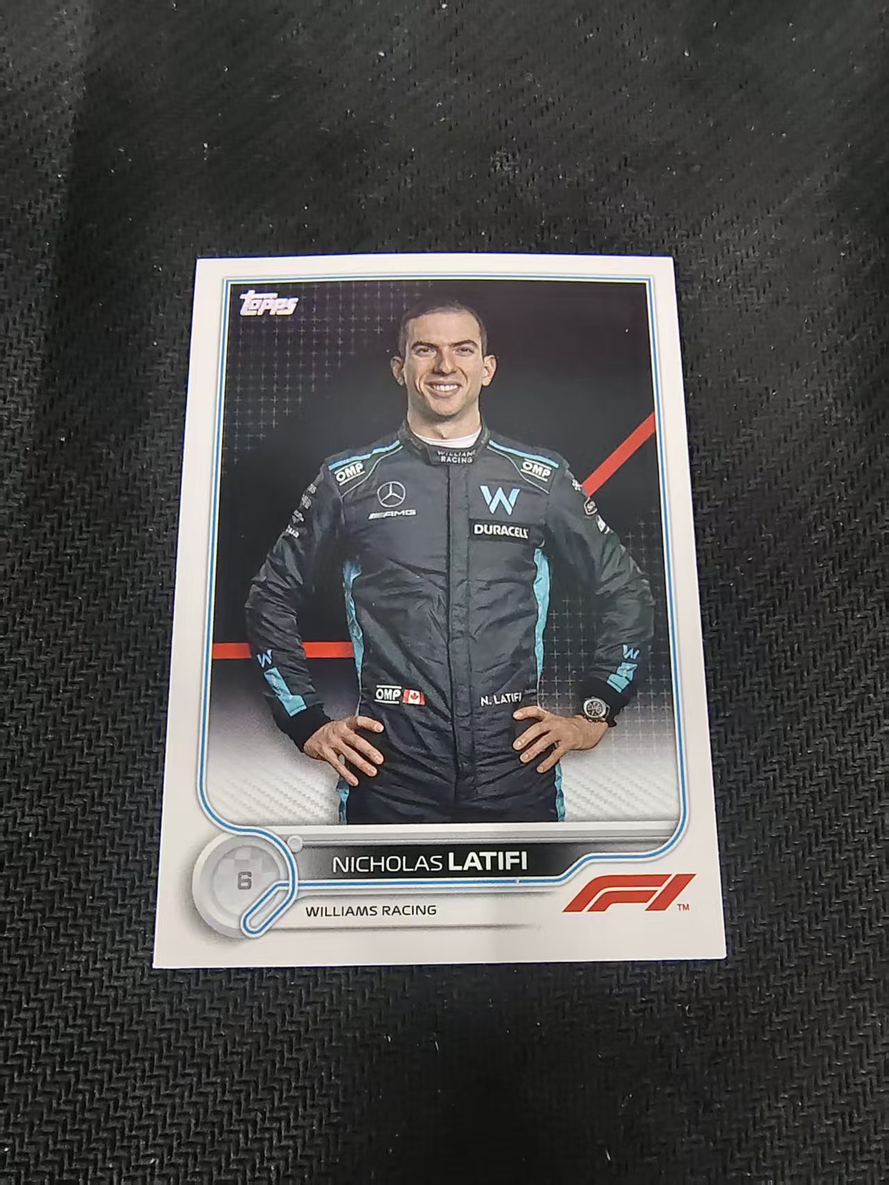 【汽水拍卖】2022 Topps Chrome F1 Nicholas Latifi 尼古拉斯 拉提菲 划痕 边角瑕疵 @51