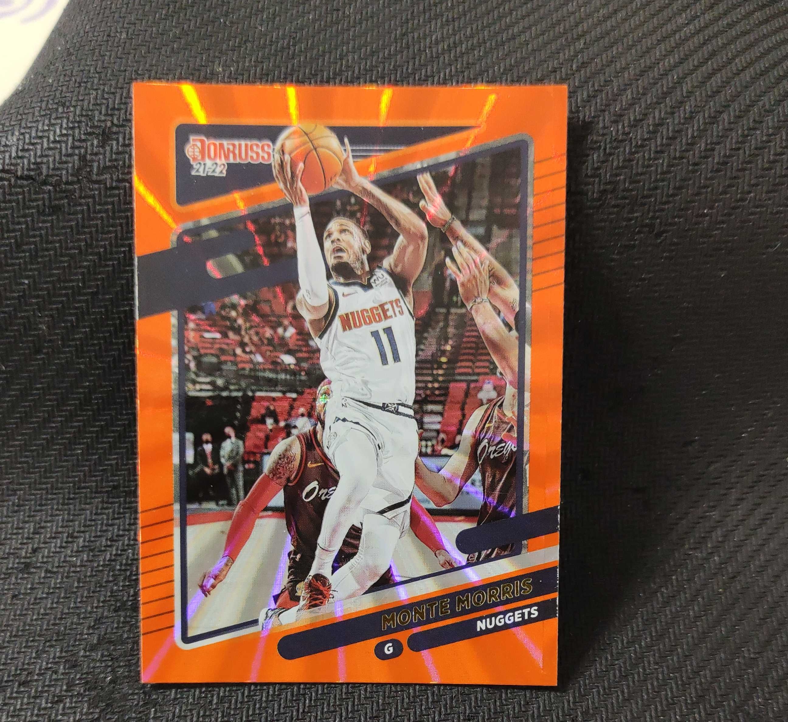 2021-22 Panini Donruss Monte Morris 蒙特 莫里斯 佛光折 折射 掘金队 收藏必备 可累计 回收球星卡