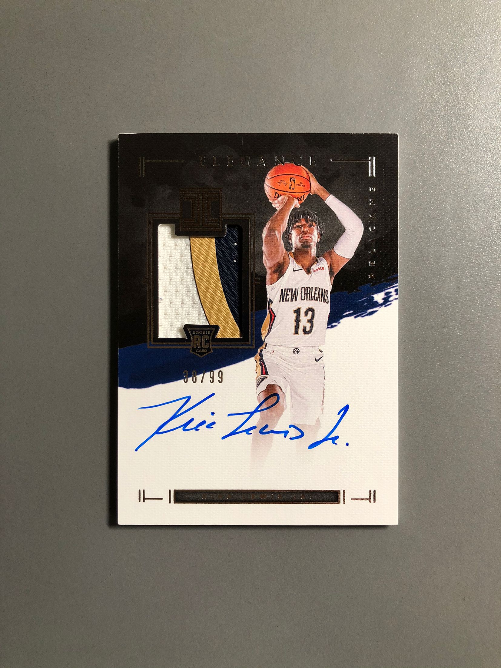 2020-21 Panini Impeccable Kira Lewis Jr. RC 基拉·刘易斯 鹈鹕 新秀 RC 球衣 签字 卡签 RPA 99编 切割暴力 实卡好看 瑕疵如图 可累计FT030