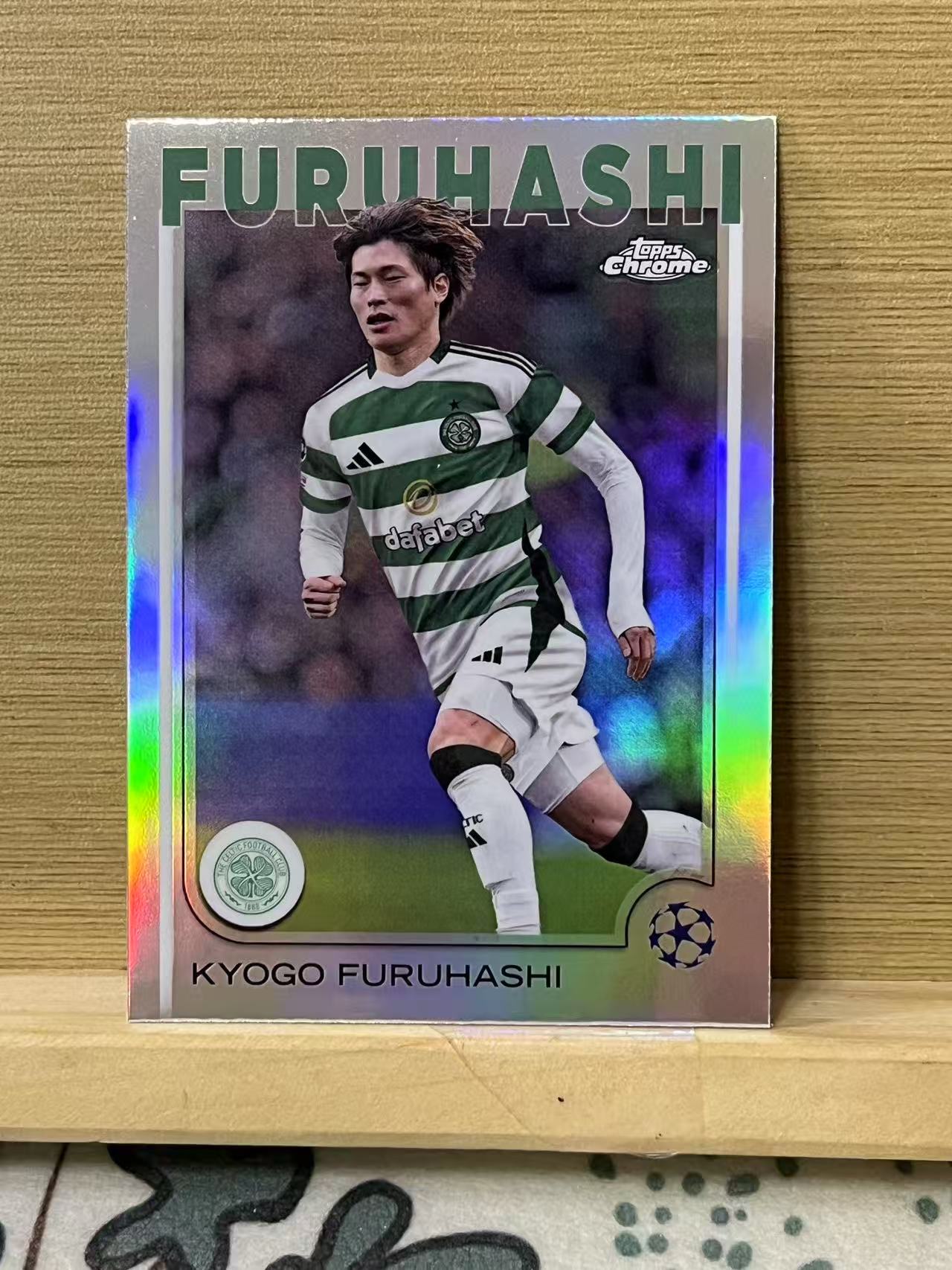 2025 Topps Chrome Kyogo Furuhashi 古桥亨梧 凯尔特人 银折 欧冠 卡品如图 实卡精美 A6
