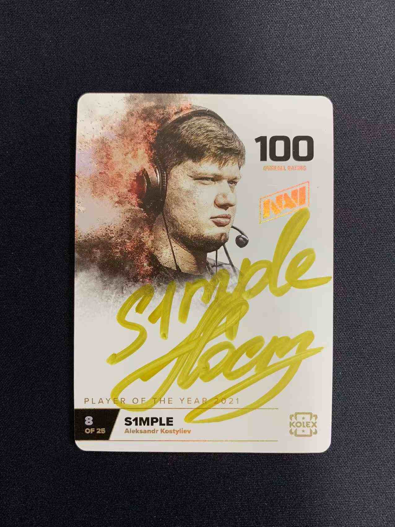 2021 KOLEX season batch B CSGO CS2 21年排行榜奖励卡 NAVI S1MPLE 战火森 油画 战火特卡 战火 ...