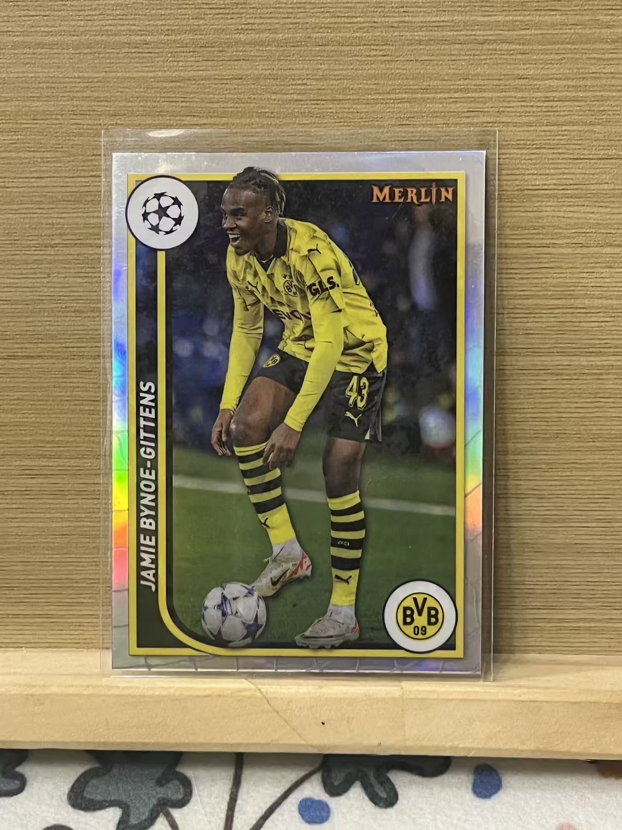 2024 Topps Merlin chrome Jamie Bynoe-Gittens 吉滕斯 多特蒙德 欧冠 银折 实卡精美 卡品如图 LZ3