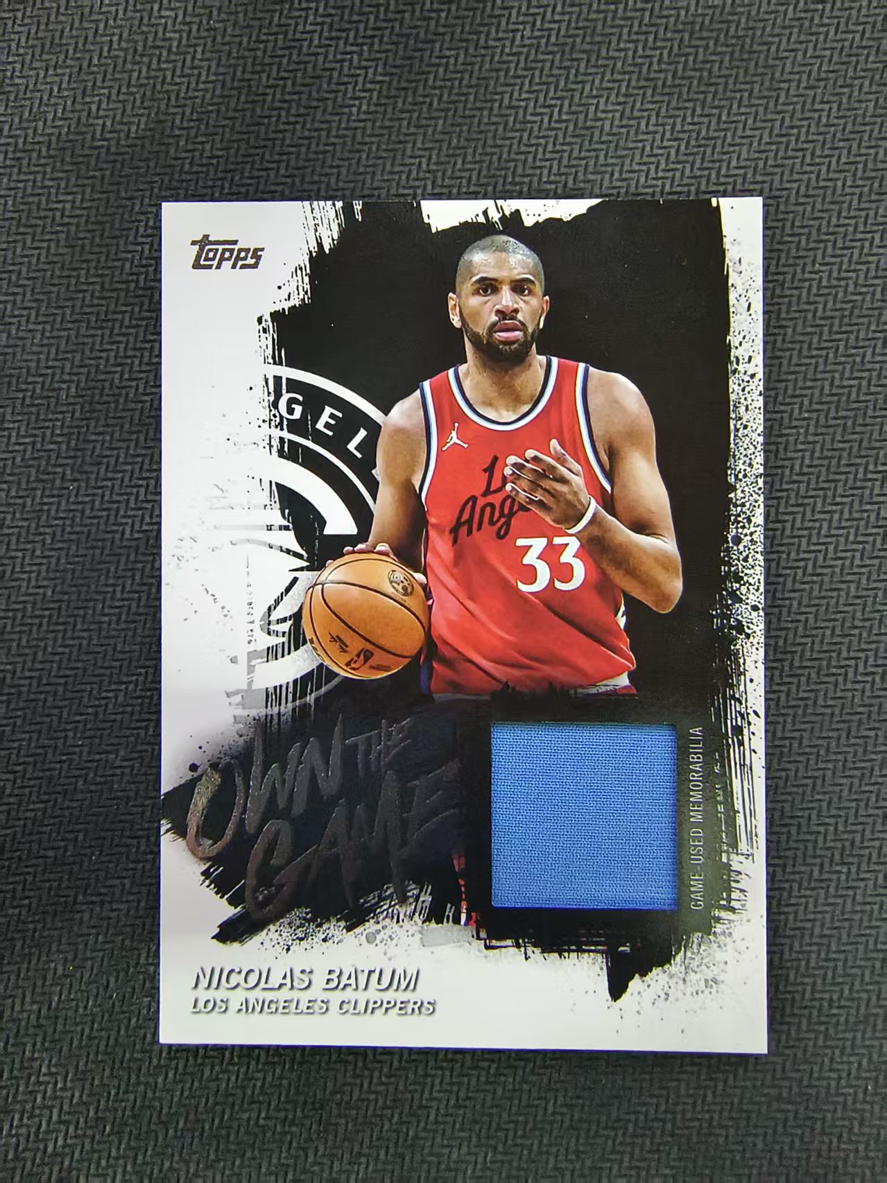2025 Topps flagship Nicolas Batum 快船 尼古拉斯 巴图姆 巴爷 球衣切割 物料 小窗球衣 落场 卡品如图 收藏必备 柏