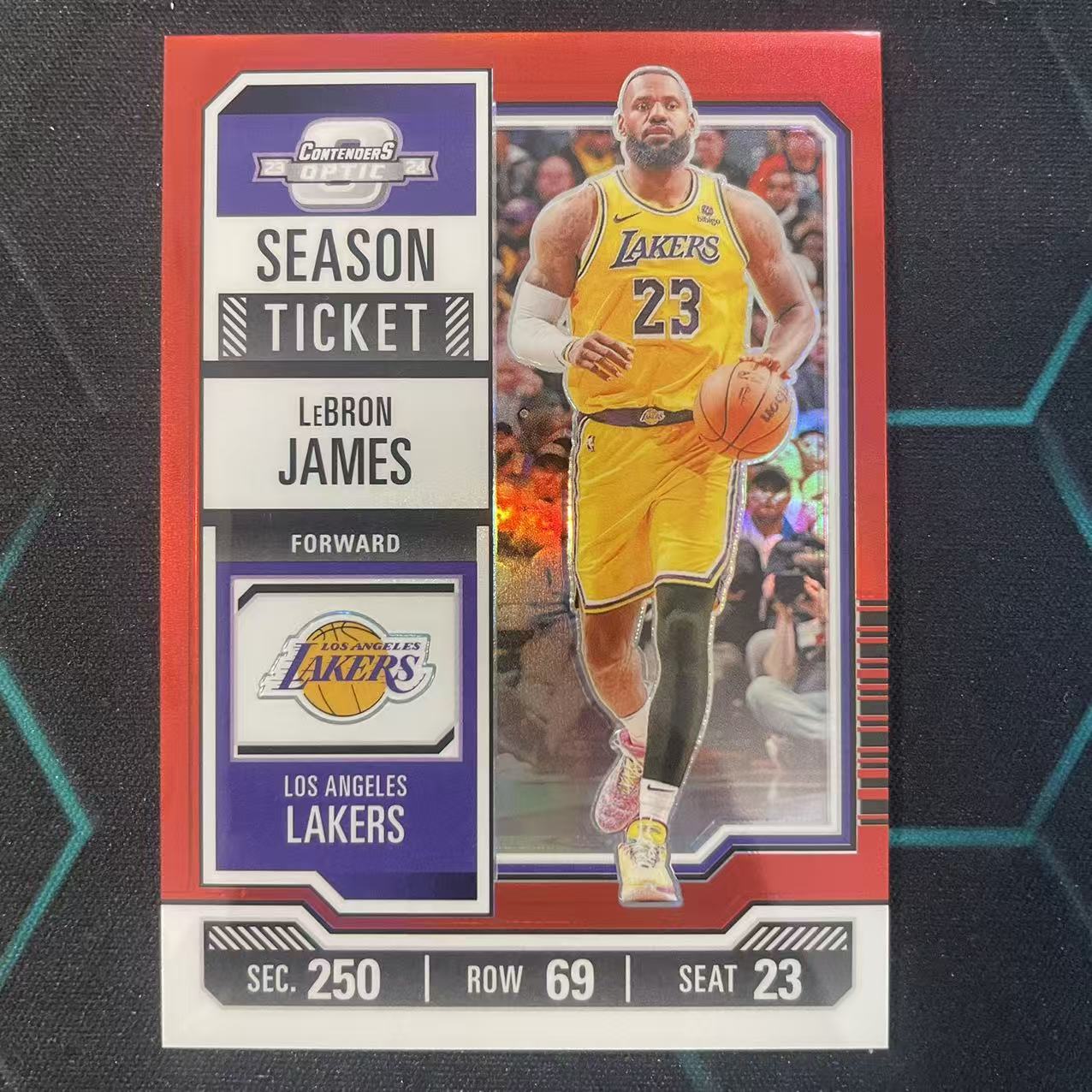 2023-24 Panini Contenders Optic LeBron James 【阿福代卖】勒布朗 詹姆斯 湖人 球票op 红折 收藏必备 (biu)