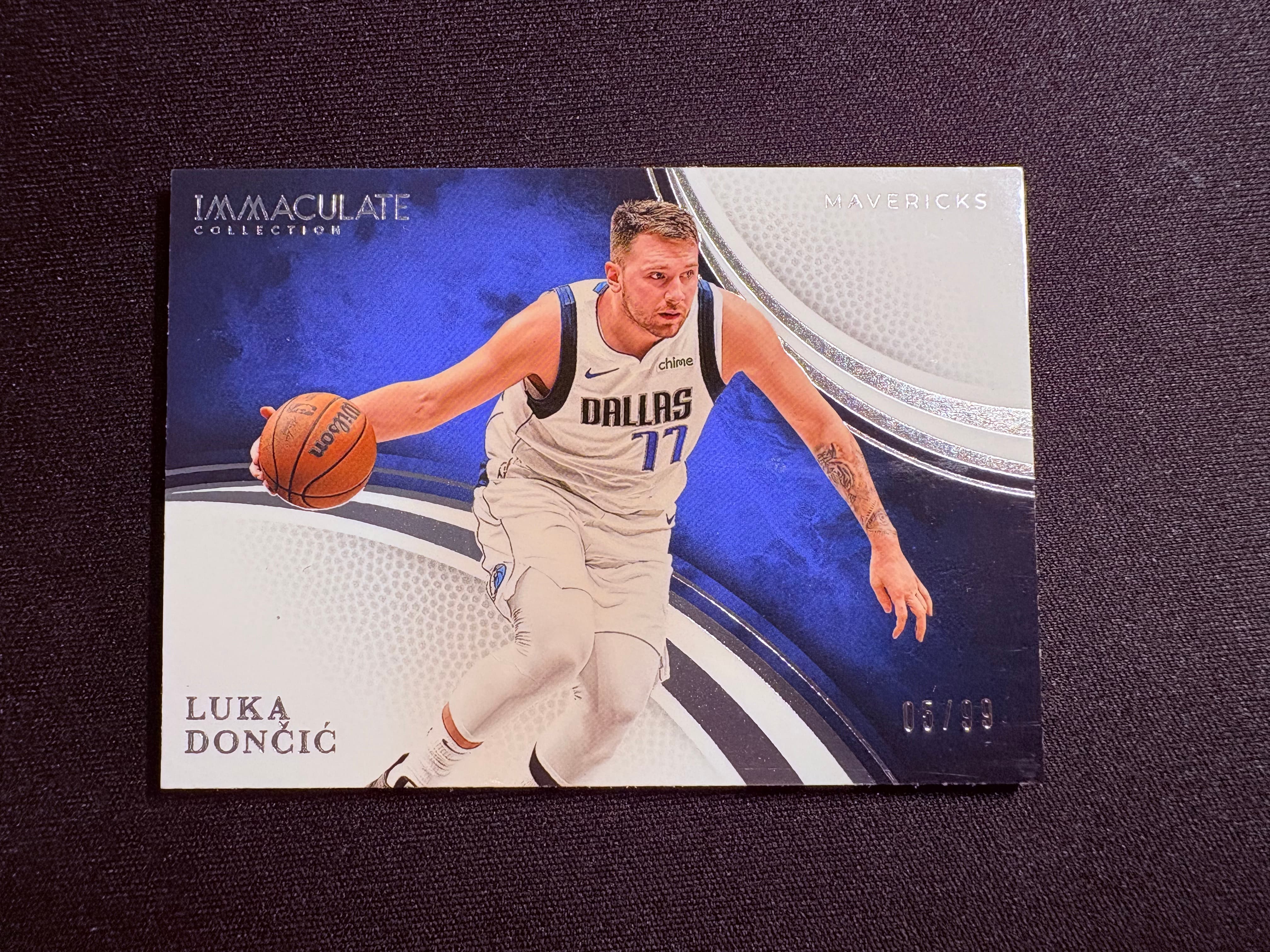 【VC拍卖0手费到卡预付90%】2024-25 immaculate 独行侠 卢卡 东契奇 变化版 99编 base 选图帅气 实卡好看 收藏必备——DT