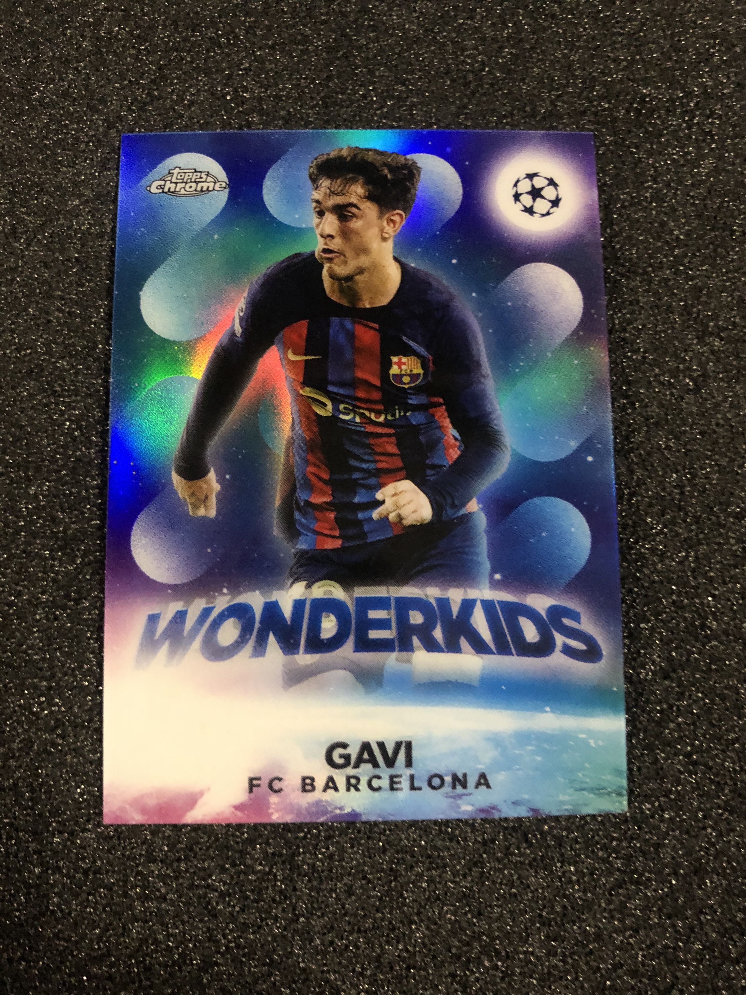 2022-23 Topps Chrome gavi 欧战tc 神奇小妖 特卡 加维 西班牙 巴塞罗那 银折 卡品如图 凑套收藏必备