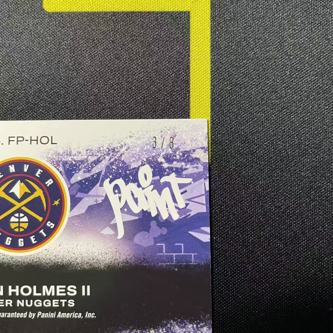 【派大星球星卡代拍】2024-25 PANINI COURT KINGS 达隆 霍姆斯二世 新秀 3/8编 黑平行 油画 签字 贴签 超低编 DARON HOLMES II #1107#帅帅