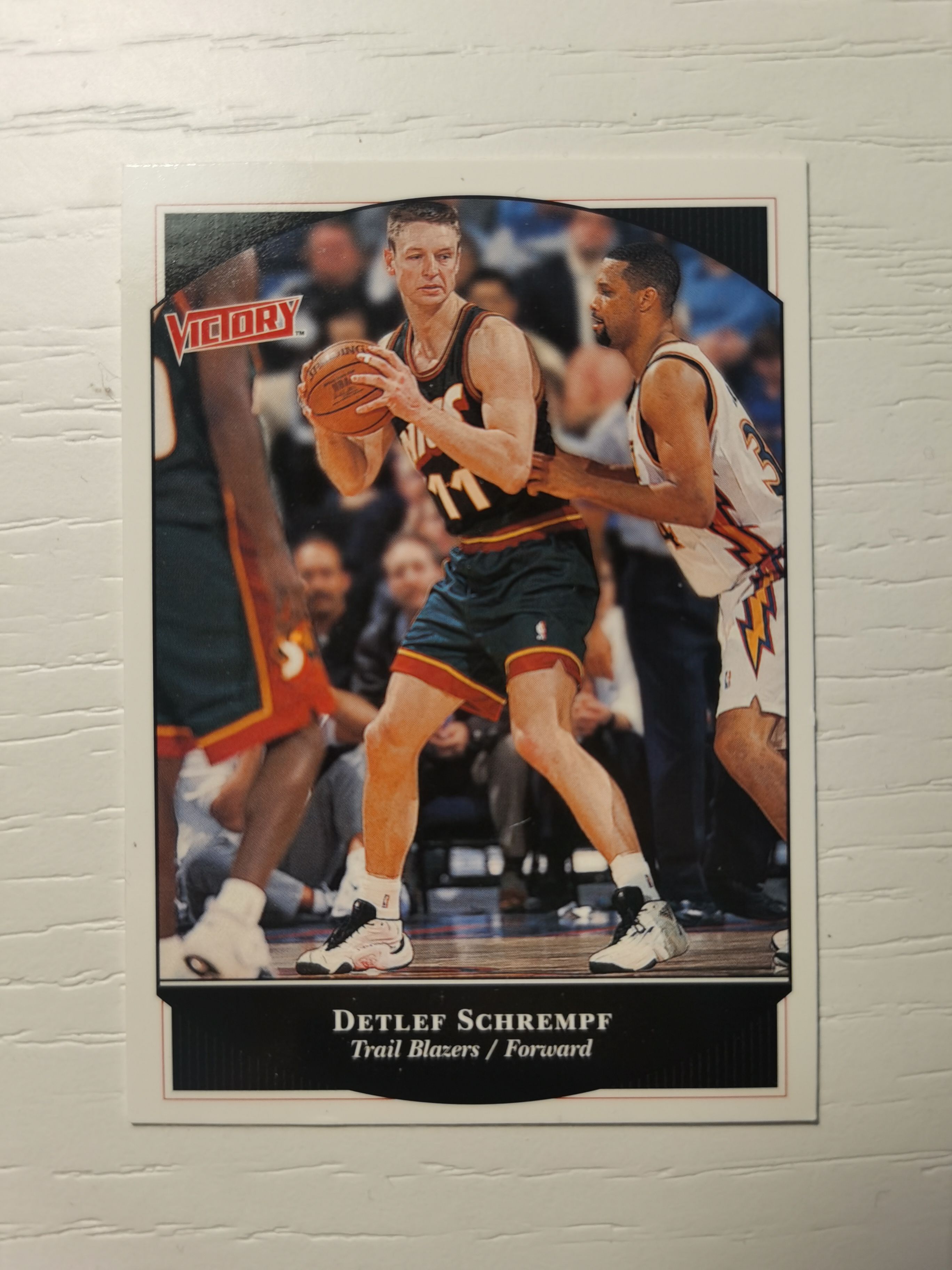 1999-00 Upper Deck victory Detlef Schrempf 1999-00 德特雷夫·施拉姆夫 初代德国战车 独行侠(小牛)开拓者 3届全明星 Victory UD