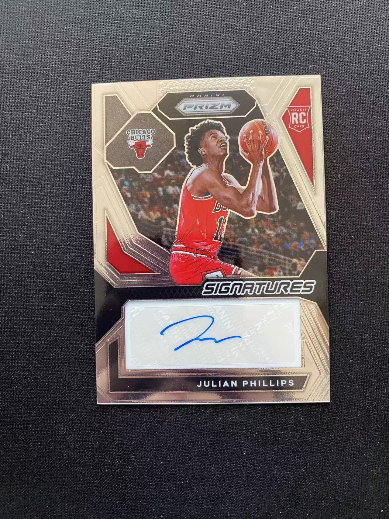 2023-24 Panini Prizm Julian Phillips RC PZ 朱利安 菲利普斯 公牛 新秀 签字【king#31】