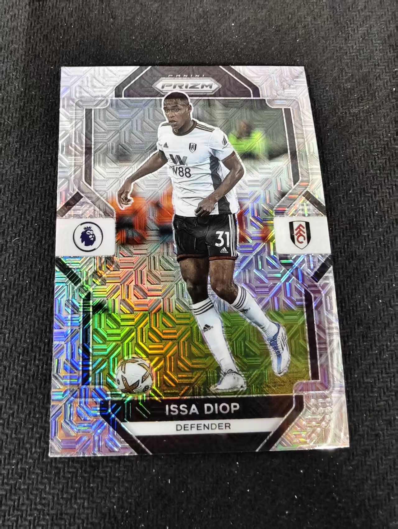 【可合并，不累计】2022-23 Panini Prizm issa diop 富勒姆 伊萨 迪奥普 英超PZ MOJO折 划痕 边角瑕疵 #71