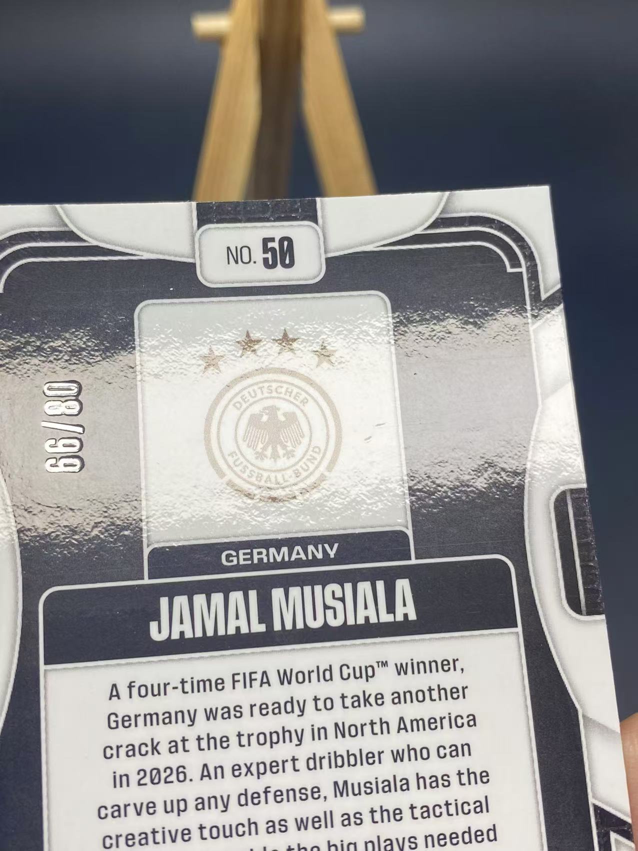 2026 【六六代卖】 Prizm Jamal Musiala 世界杯PZ 德国 穆夏拉 橙脉冲折 /99编 瑕疵如图(蛇精04)